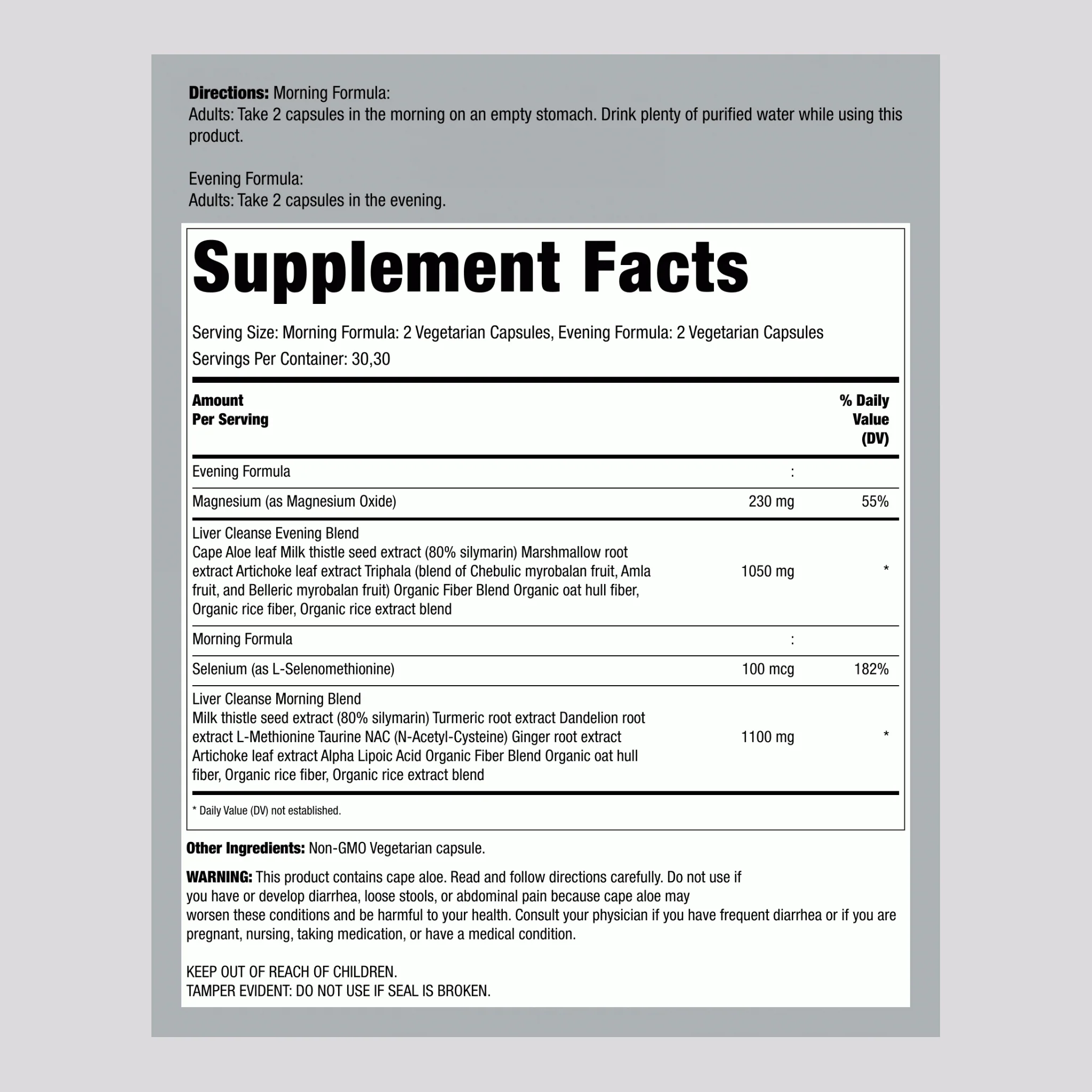 3 Day Liver Cleanse Vital Organ Support, 12 Vegetarian Capsules - Image 2