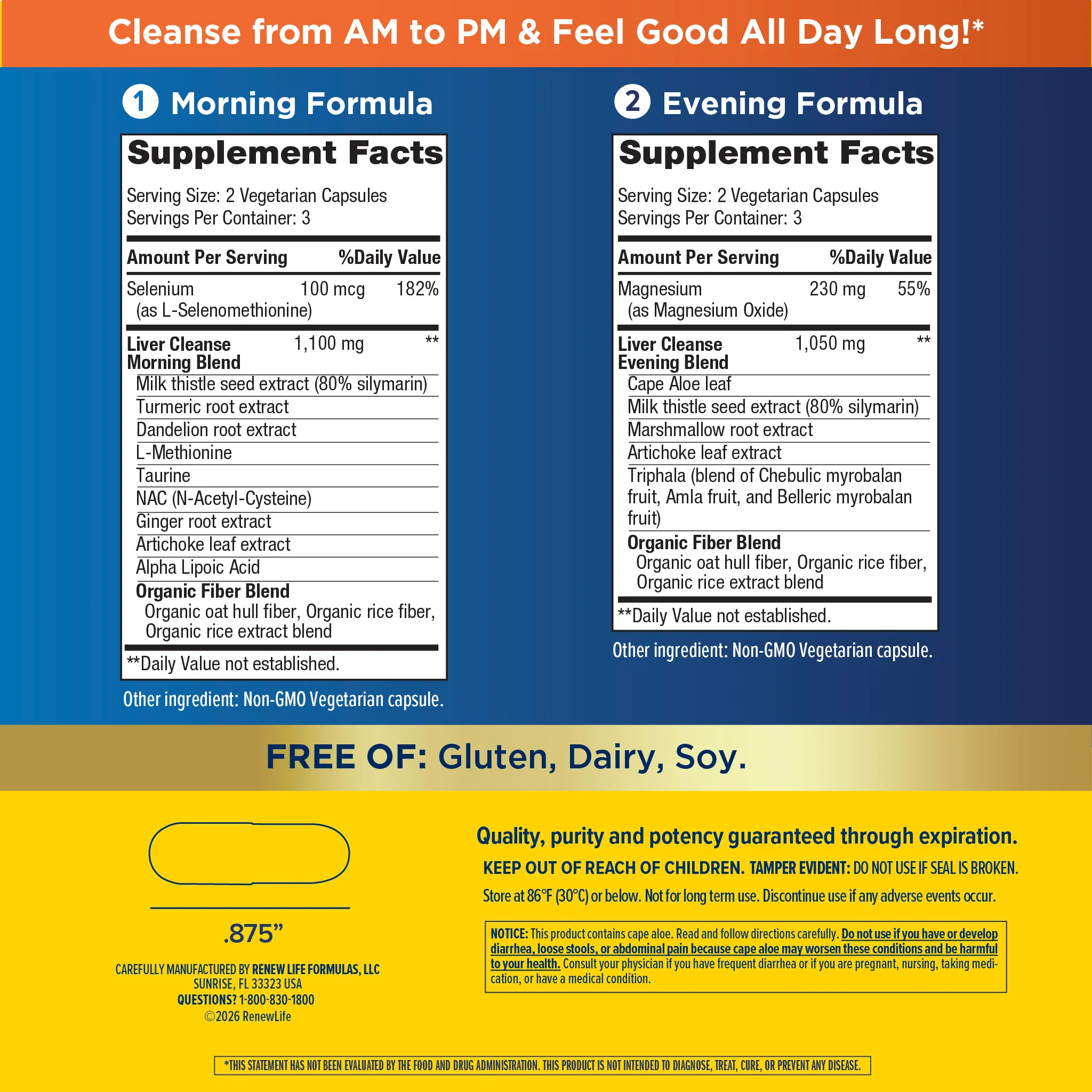 3 Day Liver Cleanse Vital Organ Support, 12 Vegetarian Capsules - Image 3