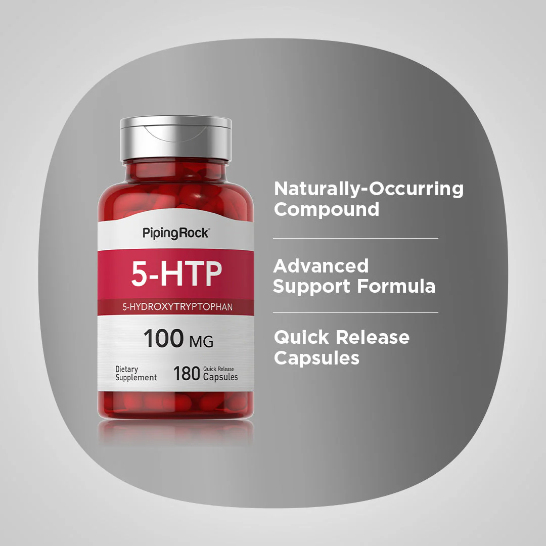 5-HTP, 100 mg, 180 Quick Release Capsules - Image 5
