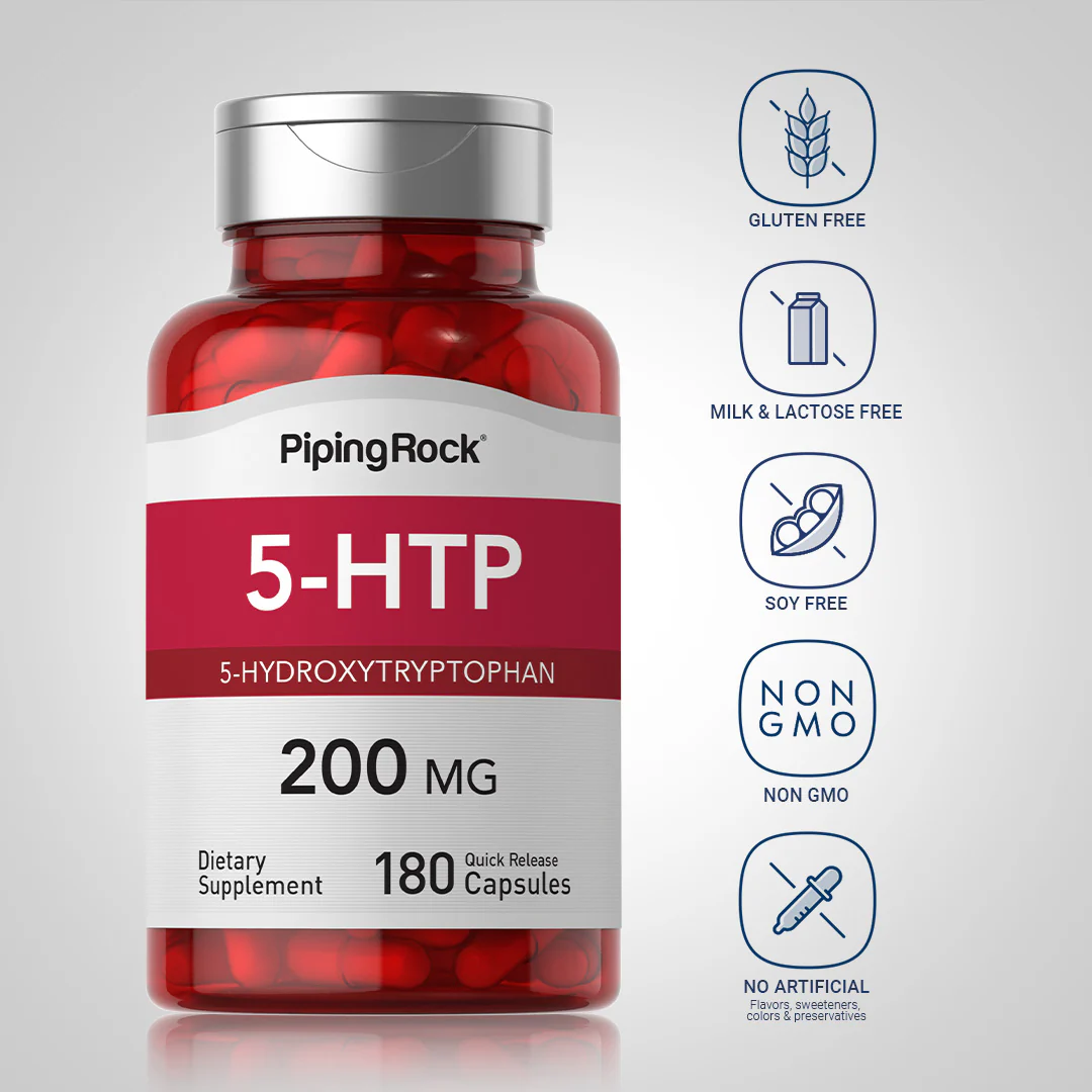 5-HTP, 200 mg, 180 Quick Release Capsules - Image 5