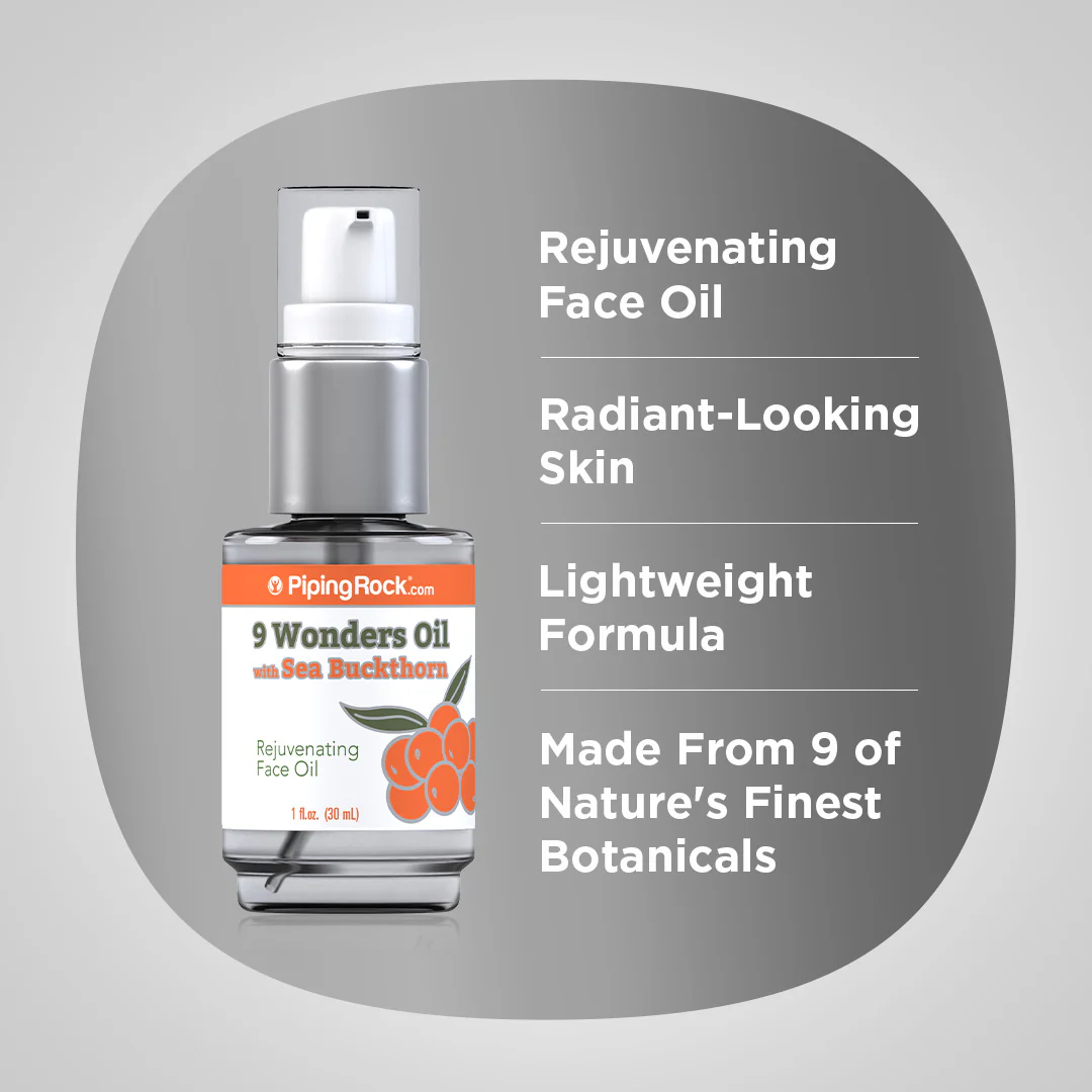 9 Wonders Oil with Sea Buckthorn, 1 fl oz (30 mL) Pump Bottle, 3  Pump Bottles - Image 3