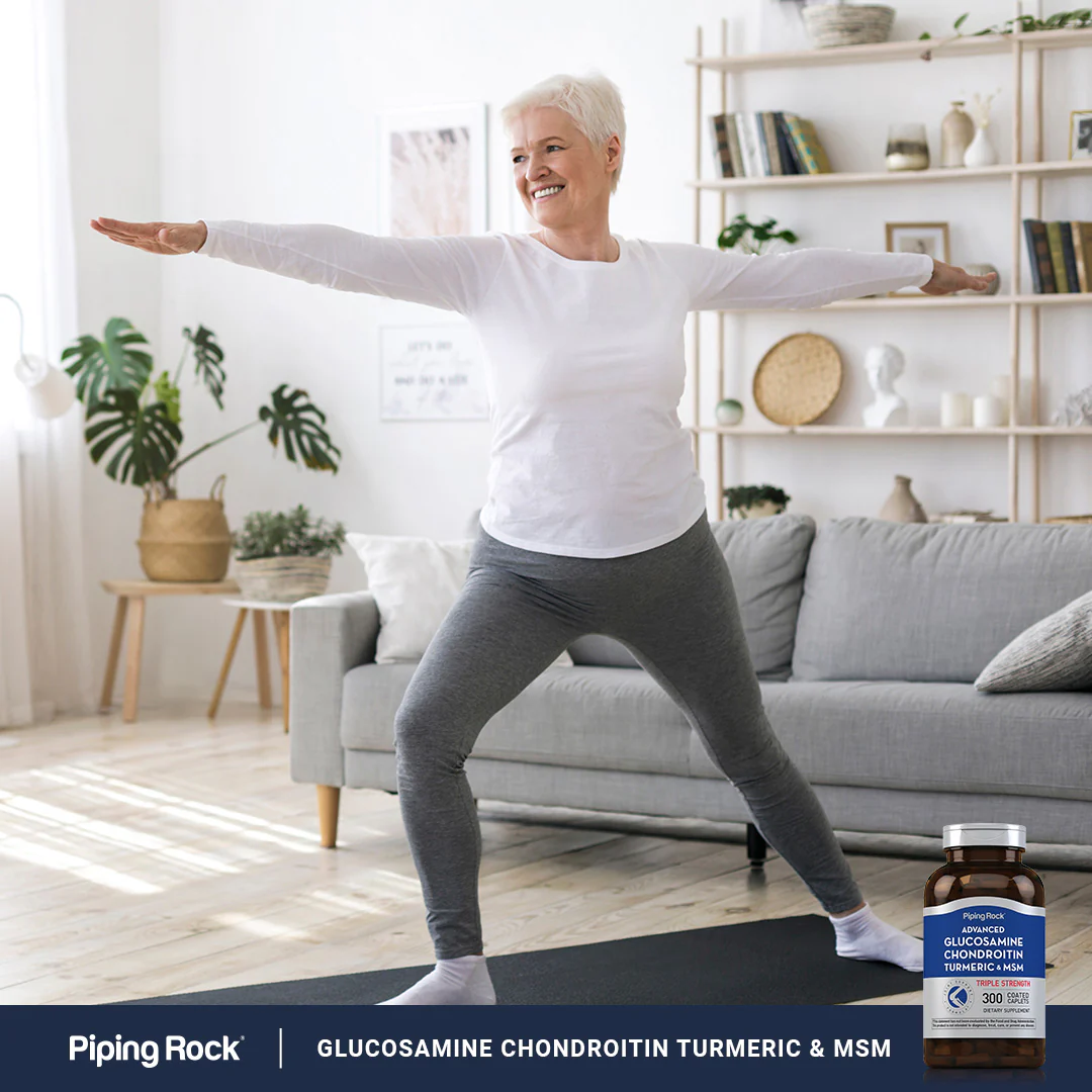 Advanced Triple Strength Glucosamine Chondroitin MSM Plus Turmeric, 300 Coated Caplets - Image 7