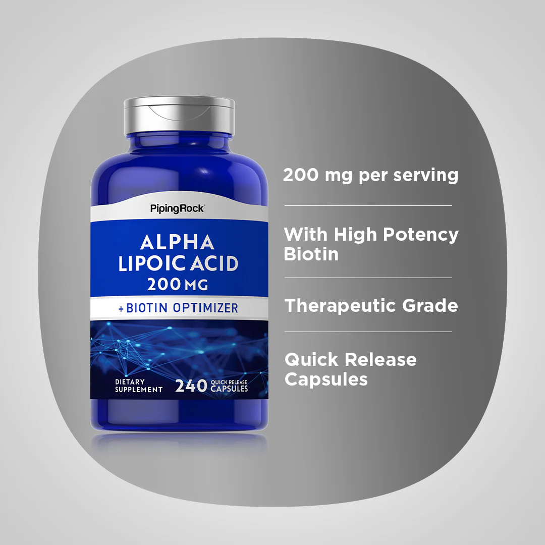 Alpha Lipoic Acid, 200 mg, 240 Quick Release Capsules, 2  Bottles - Image 4