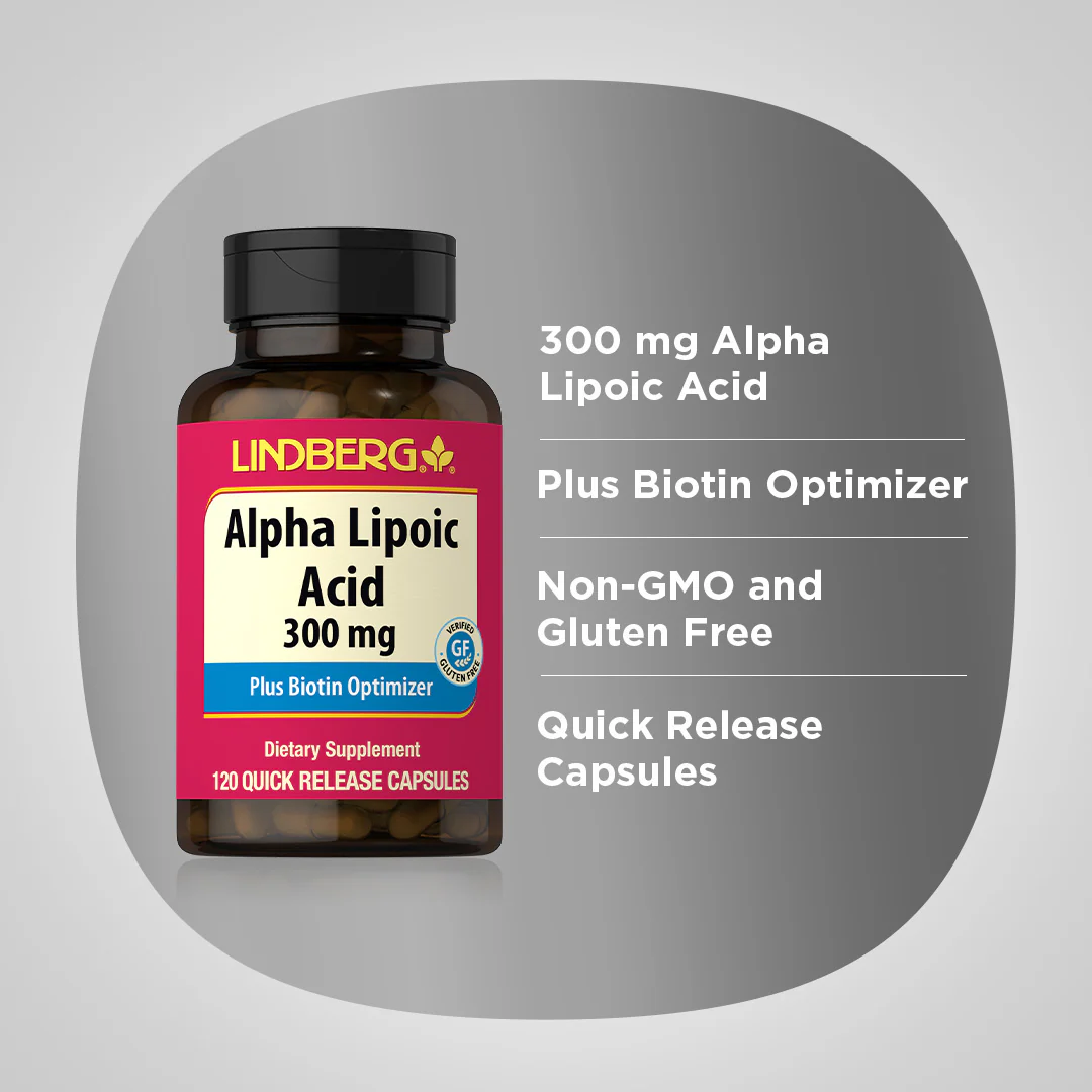 Alpha Lipoic Acid, 300 mg, 120 Quick Release Capsules - Image 4