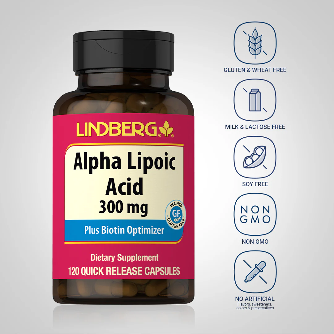 Alpha Lipoic Acid, 300 mg, 120 Quick Release Capsules - Image 5
