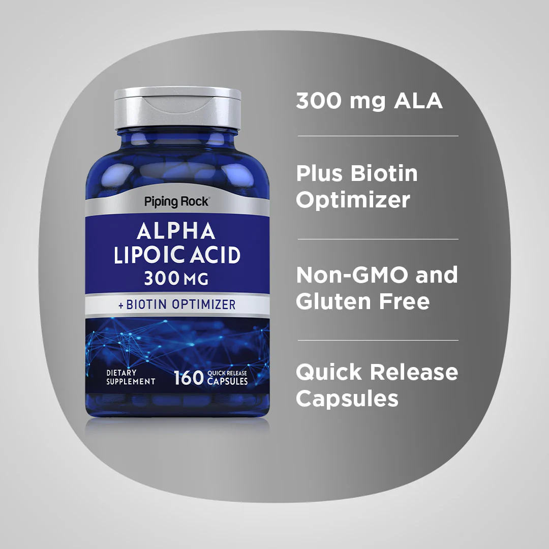 Alpha Lipoic Acid, 300 mg, 160 Quick Release Capsules - Image 4
