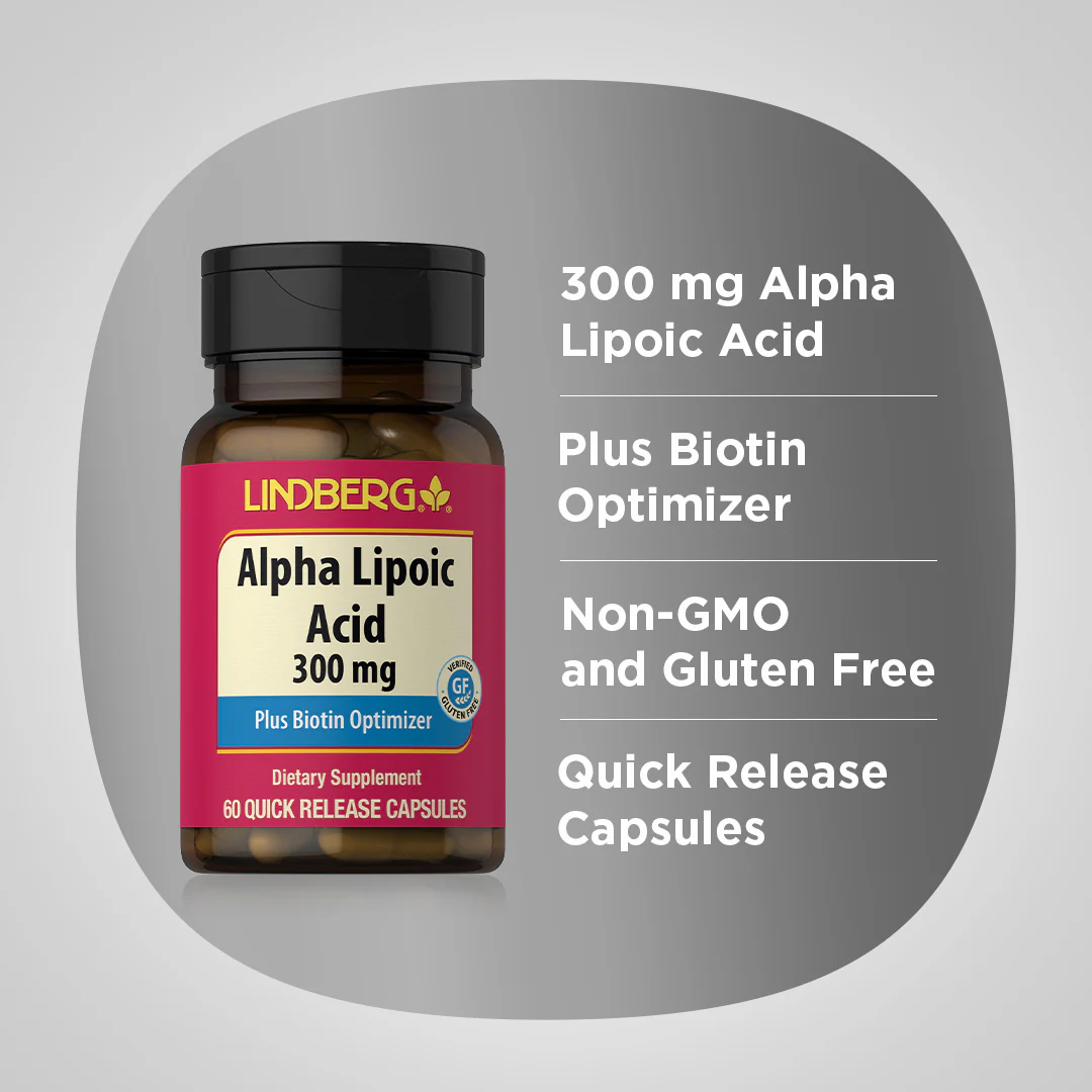 Alpha Lipoic Acid, 300 mg, 60 Quick Release Capsules - Image 4