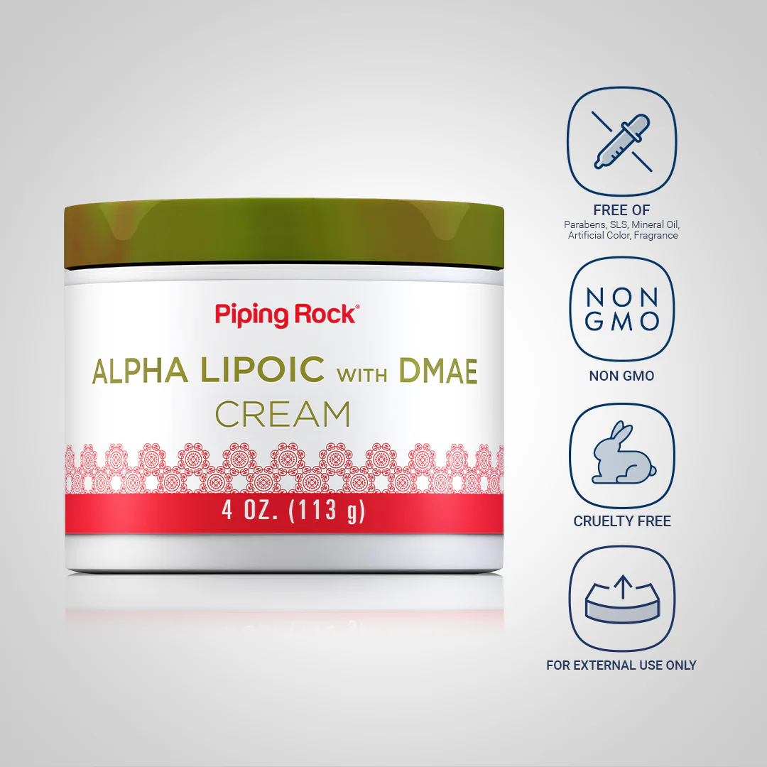 Alpha Lipoic with DMAE Cream, 4 oz (113 g) Jar - Image 4