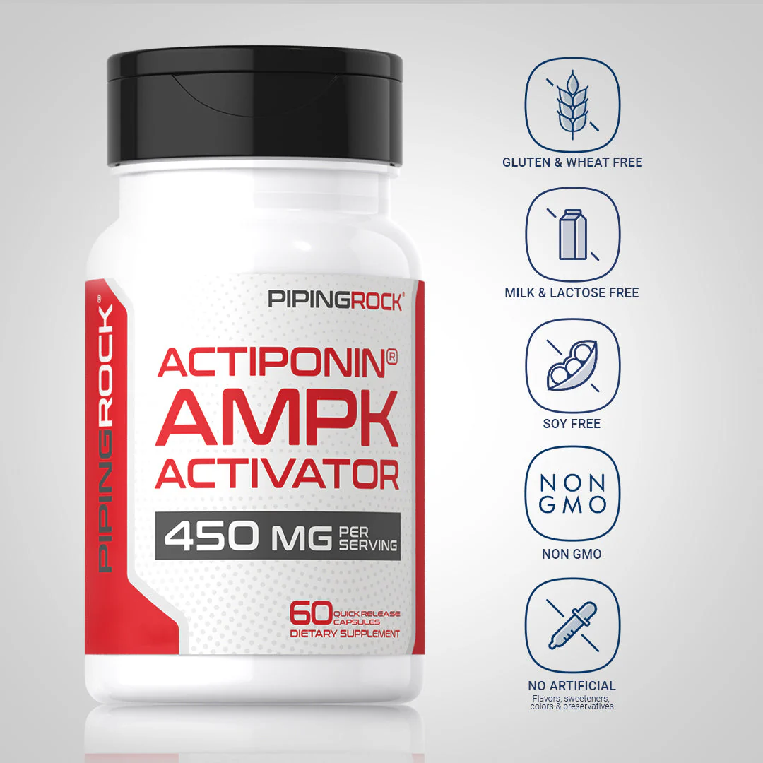 AMPK Activator (Actiponin), 450 mg (per serving), 60 Quick Release Capsules - Image 5