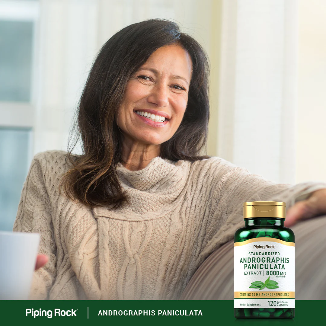 Andrographis Paniculata Extract, 8000 mg, 120 Quick Release Capsules - Image 6