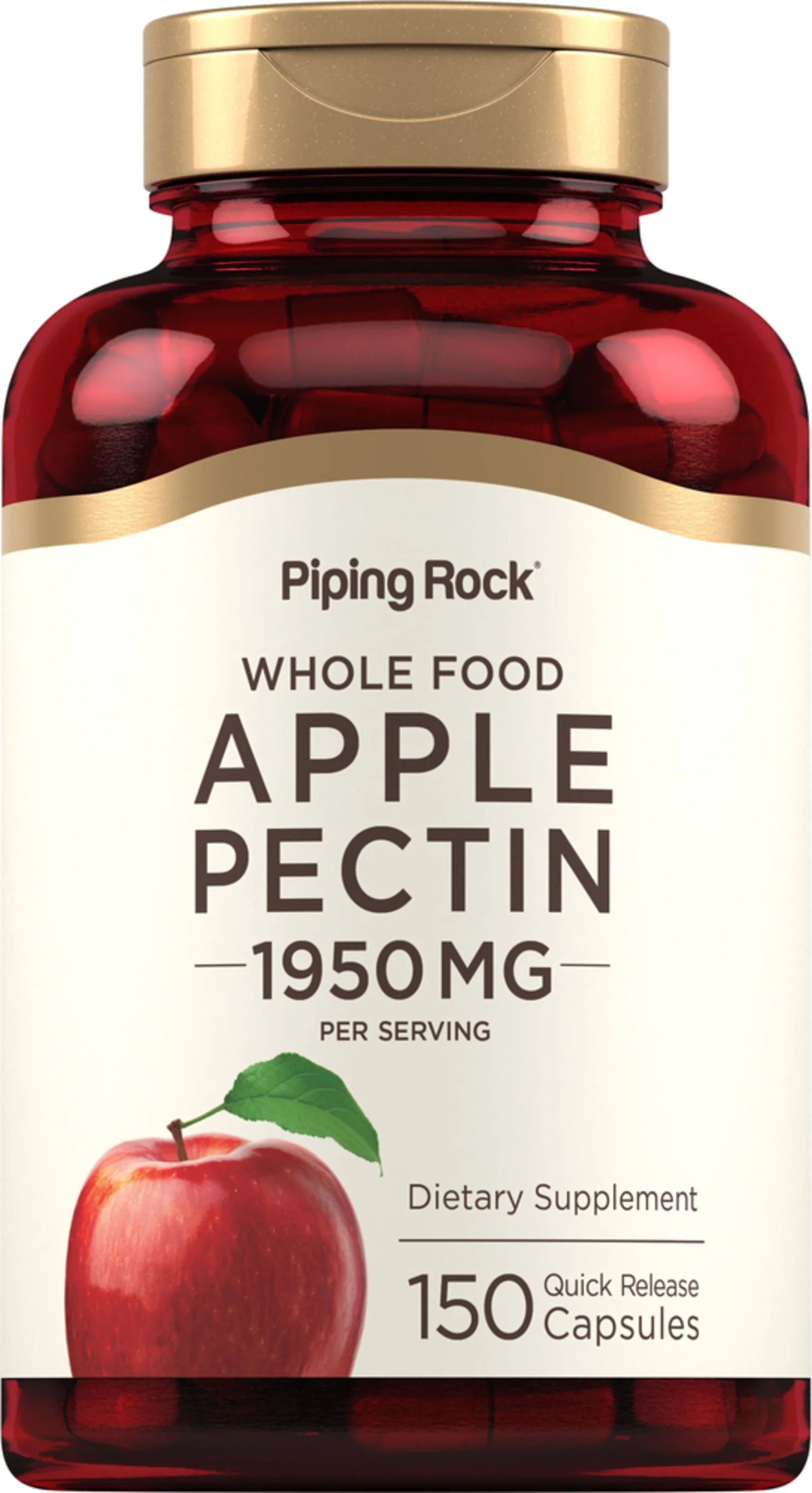 Apple Pectin, 1950 mg (per serving), 150 Quick Release Capsules - Image 8