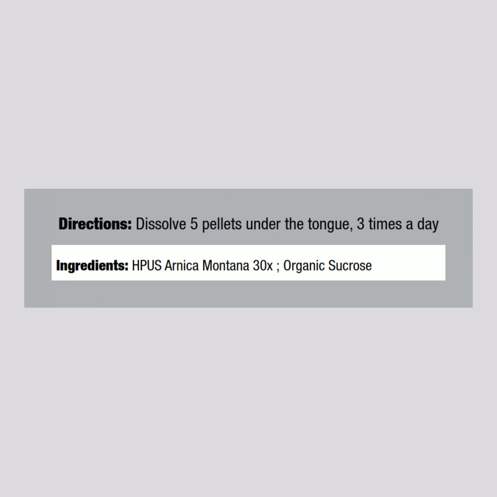 Arnica Montana 30X Homeopathic Bruising & Muscle Soreness, 80 Pellets - Image 2