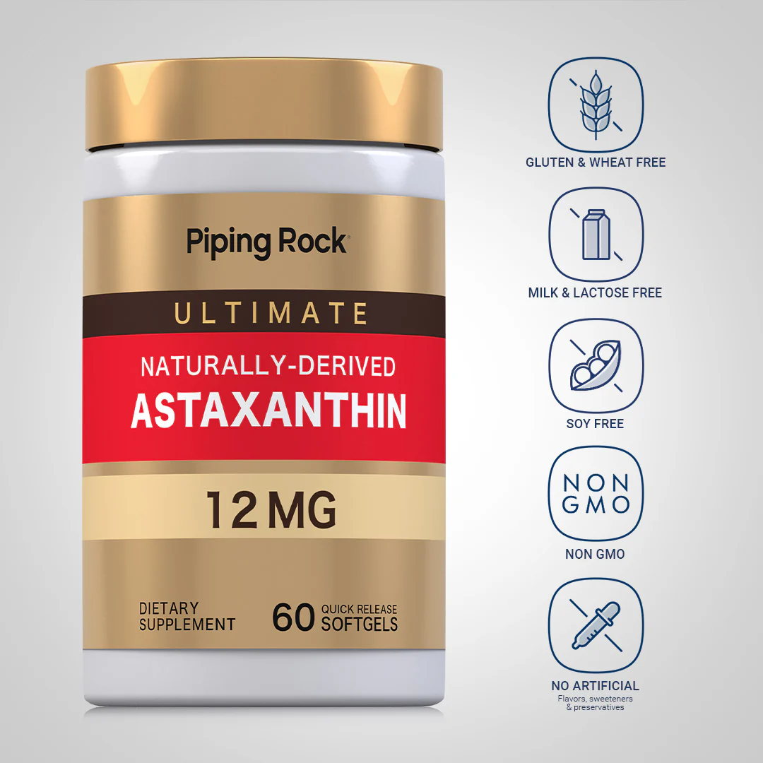 Astaxanthin, 12 mg, 60 Quick Release Softgels - Image 5
