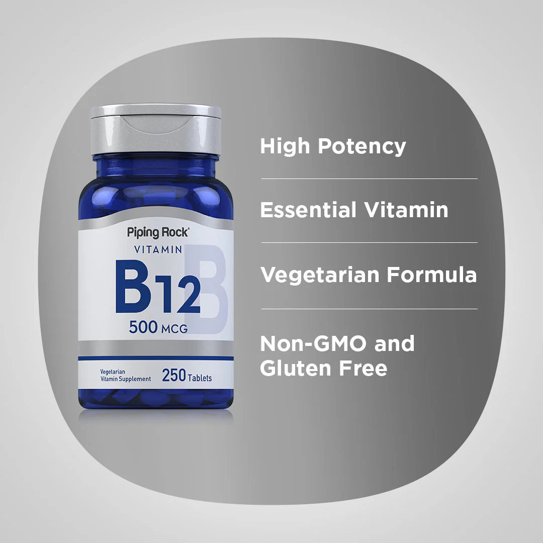 B-12, 500 mcg, 250 Tablets - Image 4