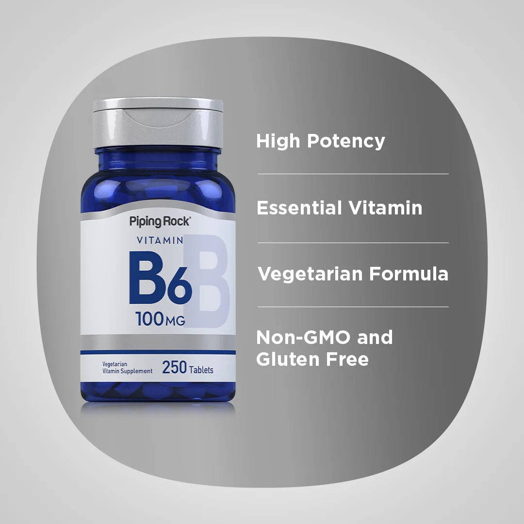 B-6 (Pyridoxine), 100 mg, 250 Tablets - Image 4