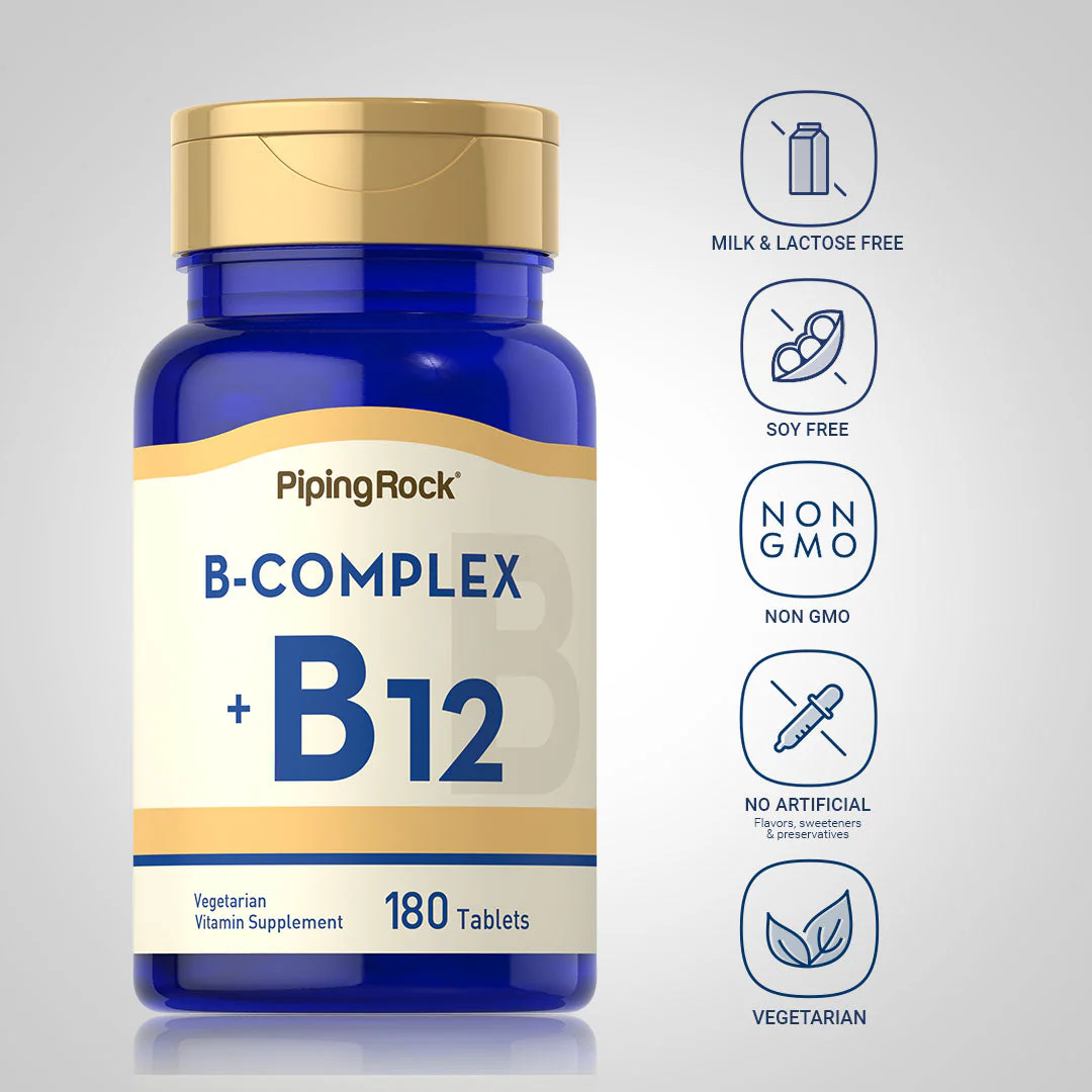 B Complex Plus Vitamin B-12, 180 Tablets - Image 5