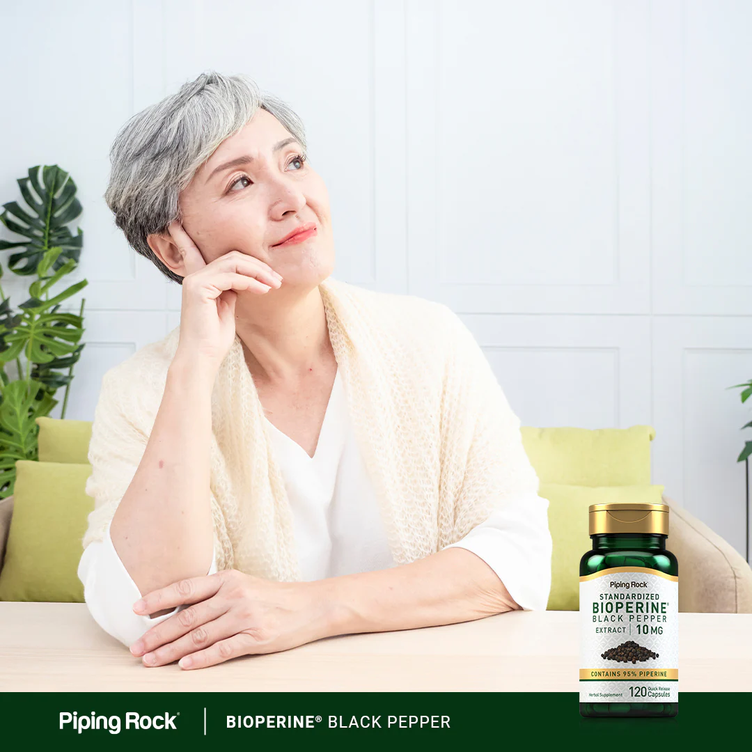 BioPerine Black Pepper Extract, 10 mg, 120 Quick Release Capsules, 2  Bottles - Image 7
