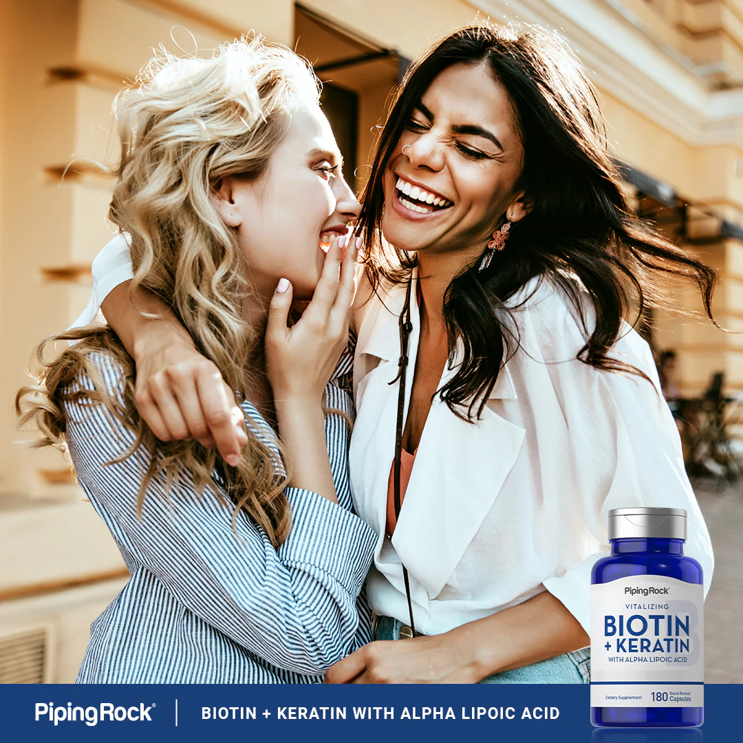 Biotin 5000 mcg (5mg) Plus Keratin, 180 Quick Release Capsules - Image 7