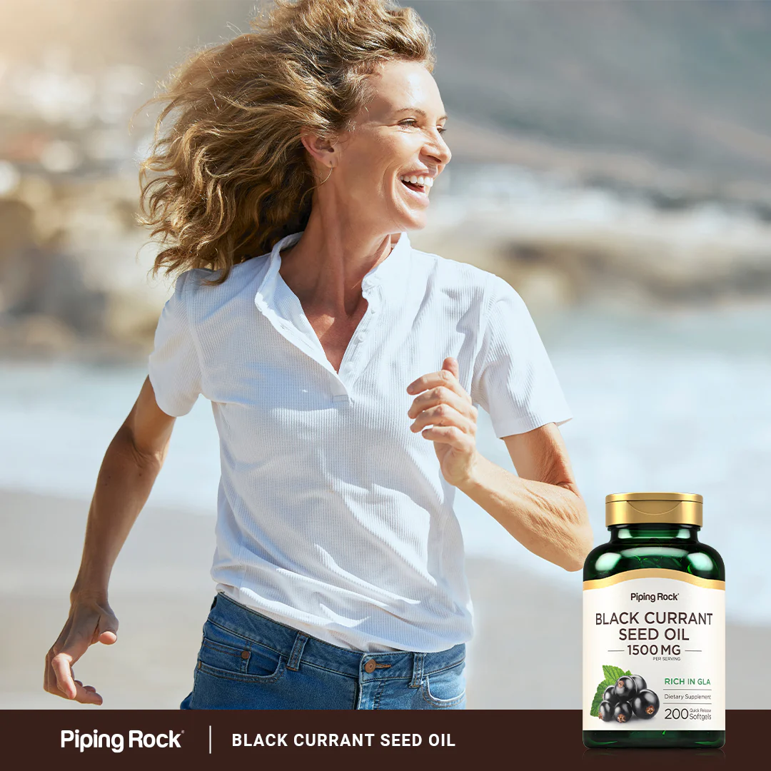 Black Currant Seed Oil, 1500 mg (per serving), 200 Quick Release Softgels, 2  Bottles - Image 7