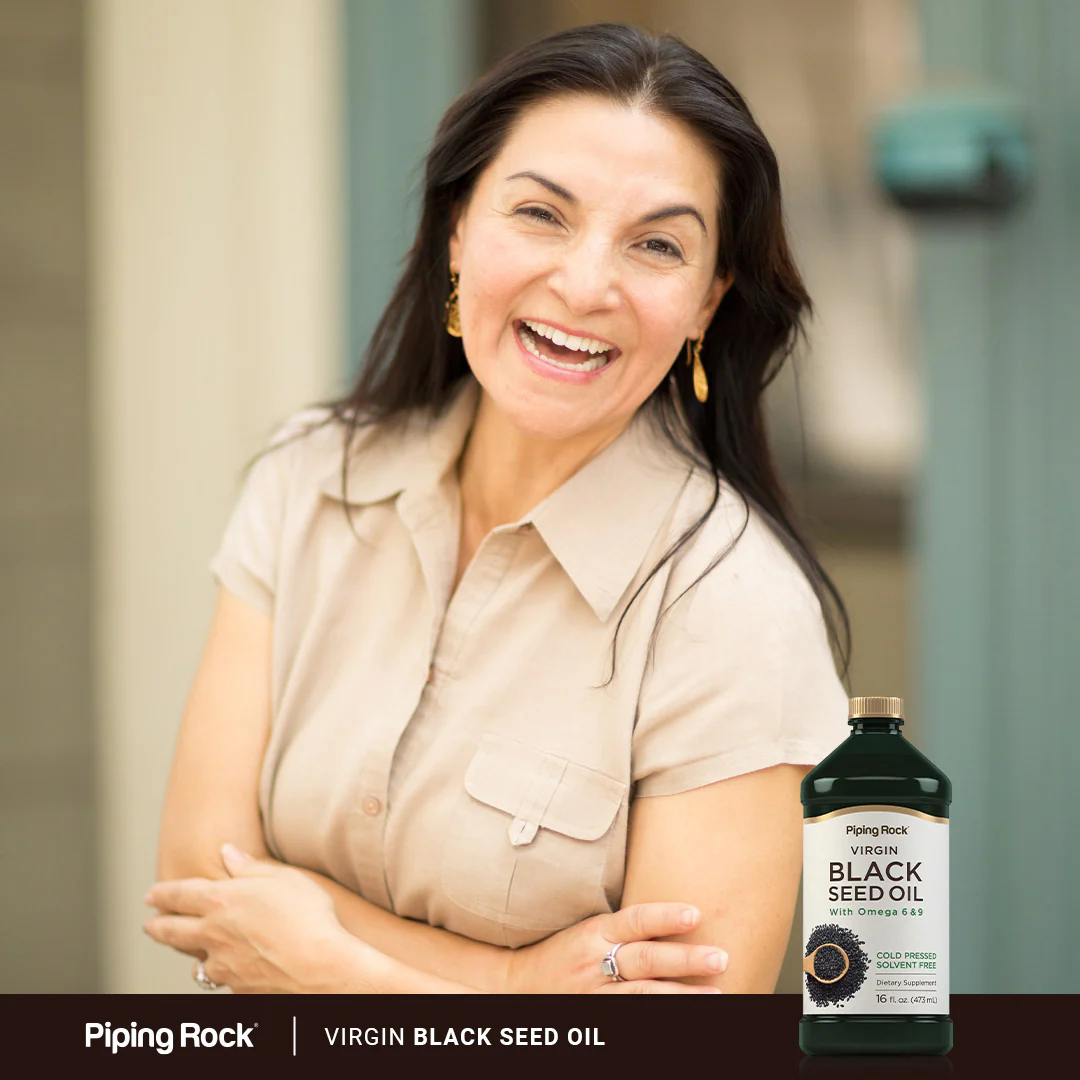 Black Seed Oil (Cumin Seed) - Cold Pressed, 16 fl oz (473 mL) Bottle - Image 6