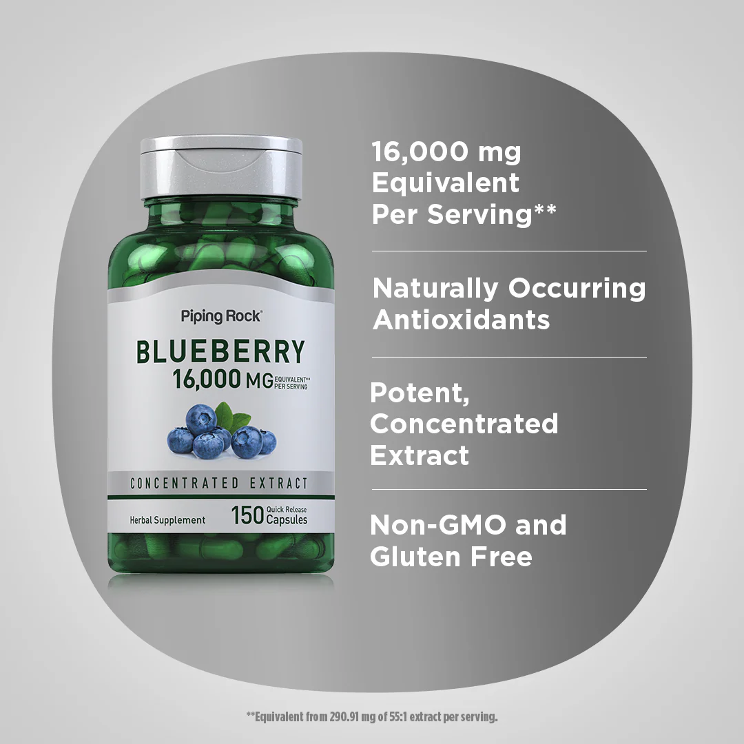 Blueberry, 16,000 mg (per serving), 150 Quick Release Capsules - Image 4