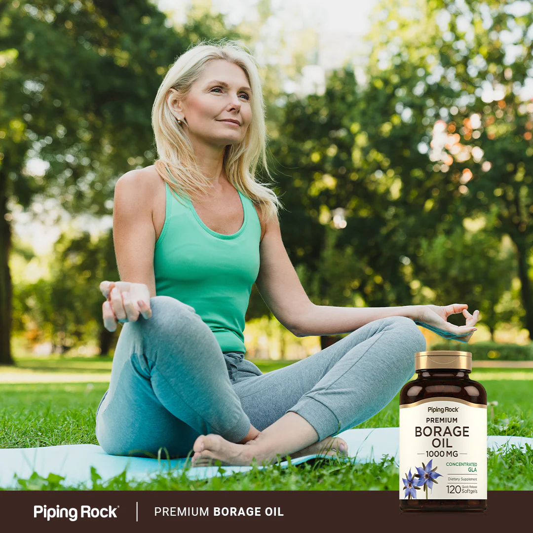 Borage Oil (GLA), 1000 mg, 120 Quick Release Softgels - Image 6