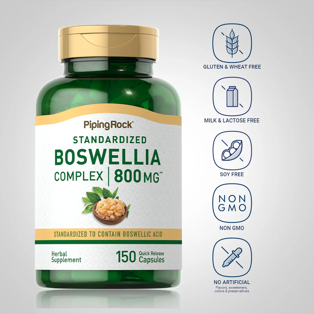 Boswellia Serrata Standardized Complex, 800 mg, 150 Quick Release Capsules - Image 5