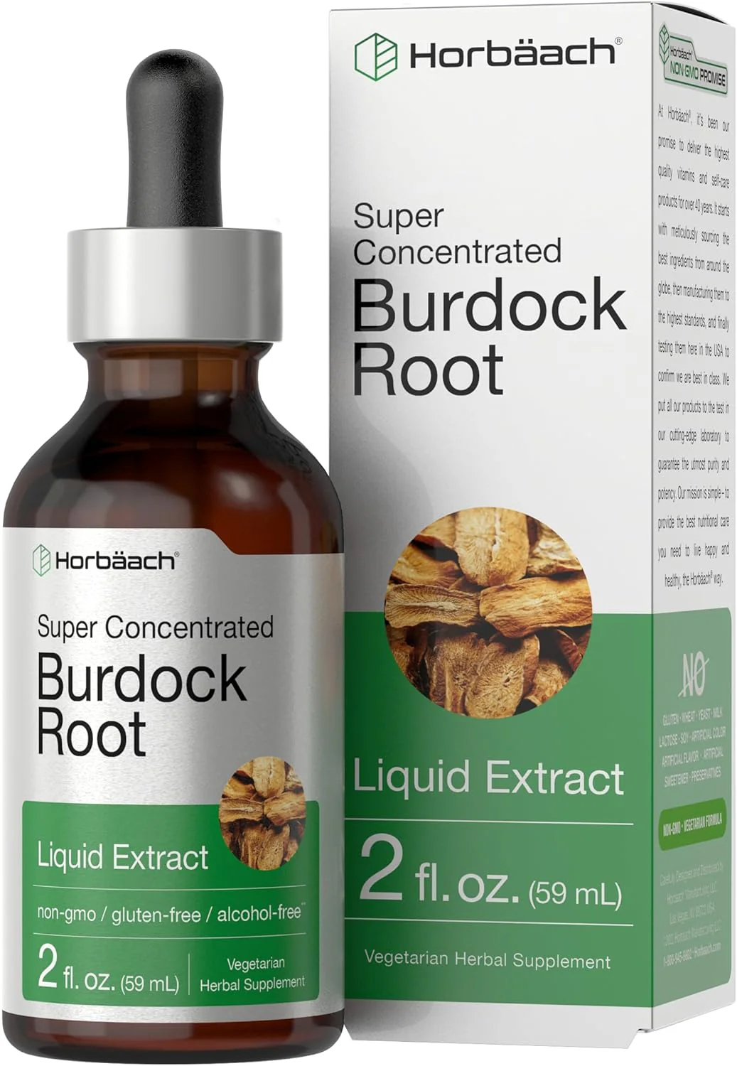 Burdock Root Liquid Extract Alcohol Free, 2 fl oz (59 mL) Dropper Bottle - Image 3