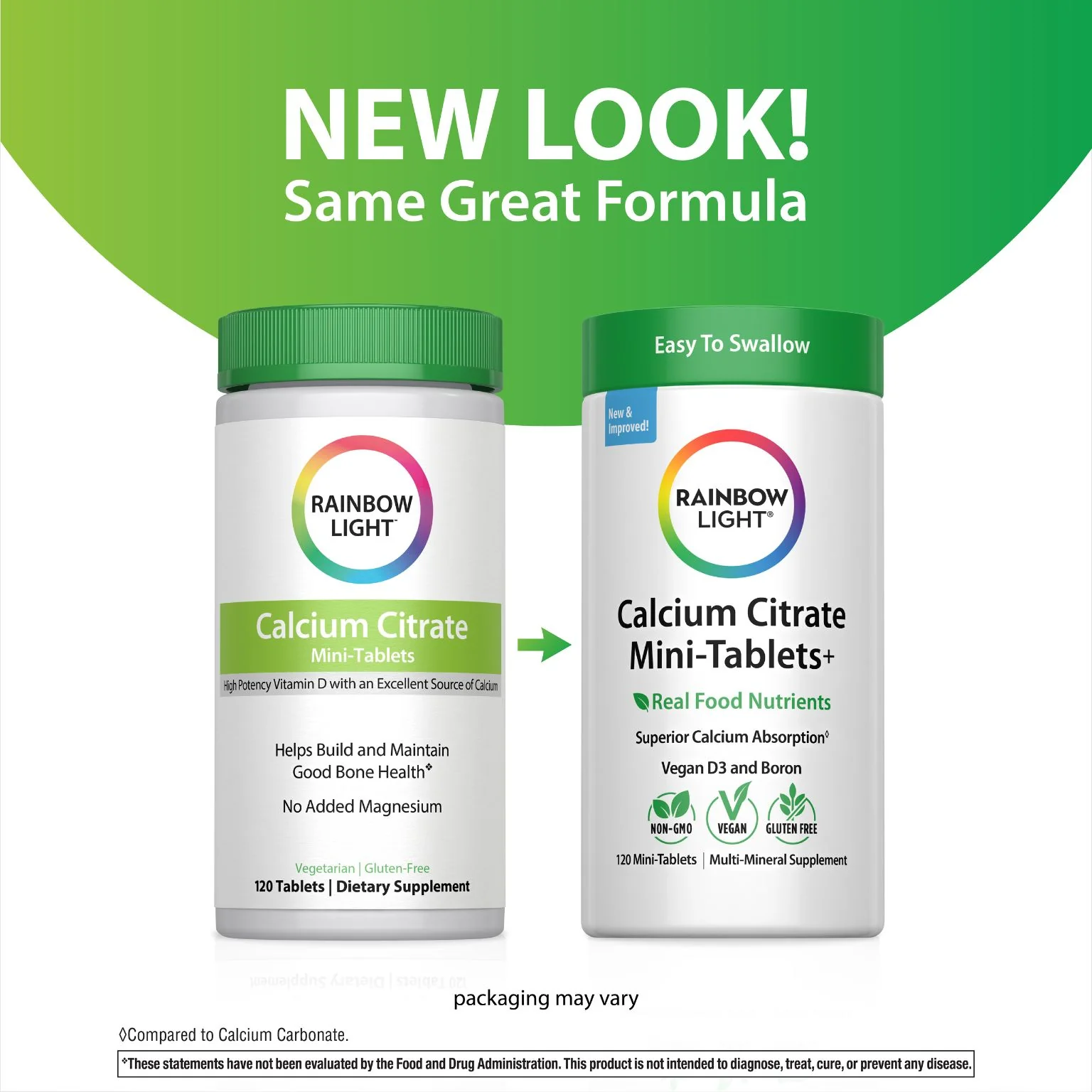Calcium Citrate Mini-Tablets + Real Food Nutrients, 120 Vegan Mini-Tablets - Image 4