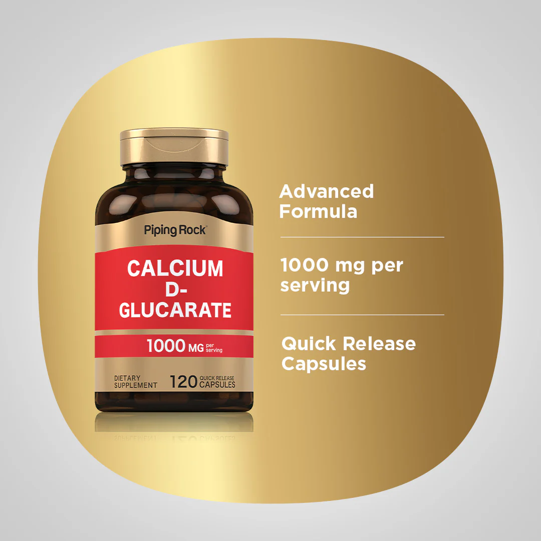 Calcium D-Glucarate, 1000 mg (per serving), 120 Quick Release Capsules - Image 4