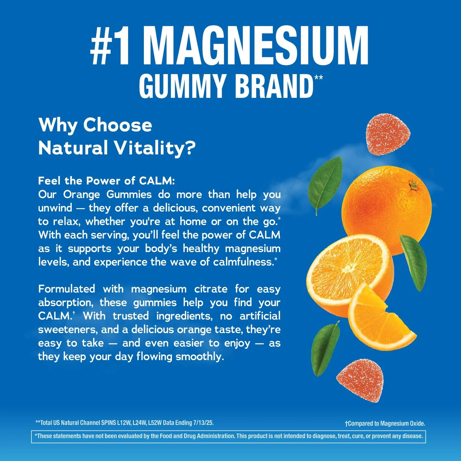 CALM Gummies Orange Flavor, 120 Tasty Gummies - Image 7