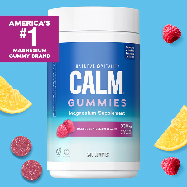 CALM Gummies Raspberry-Lemon Flavor, 240 Tasty Gummies - Image 3