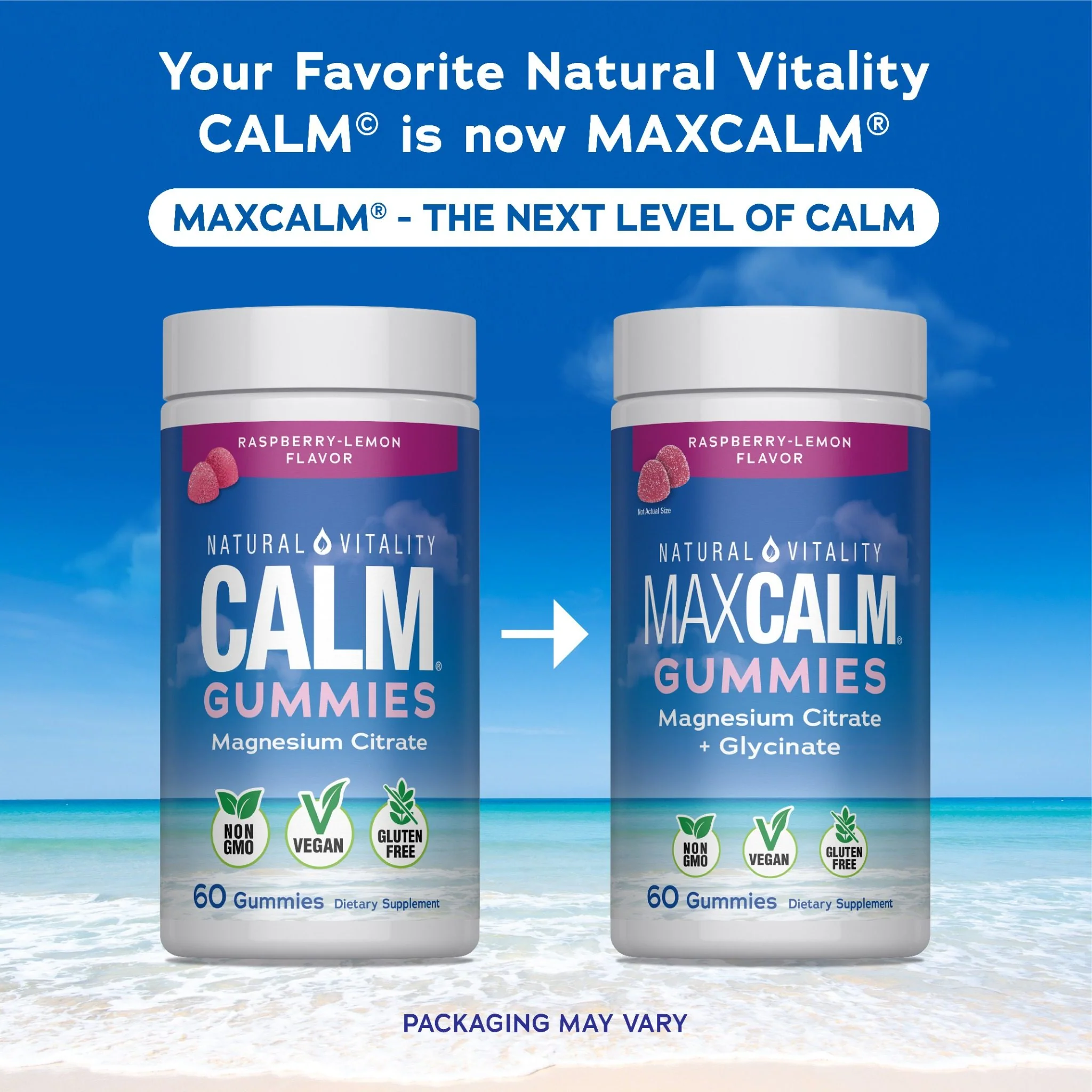 CALM Gummies Raspberry-Lemon Flavor, 60 Tasty Gummies - Image 4