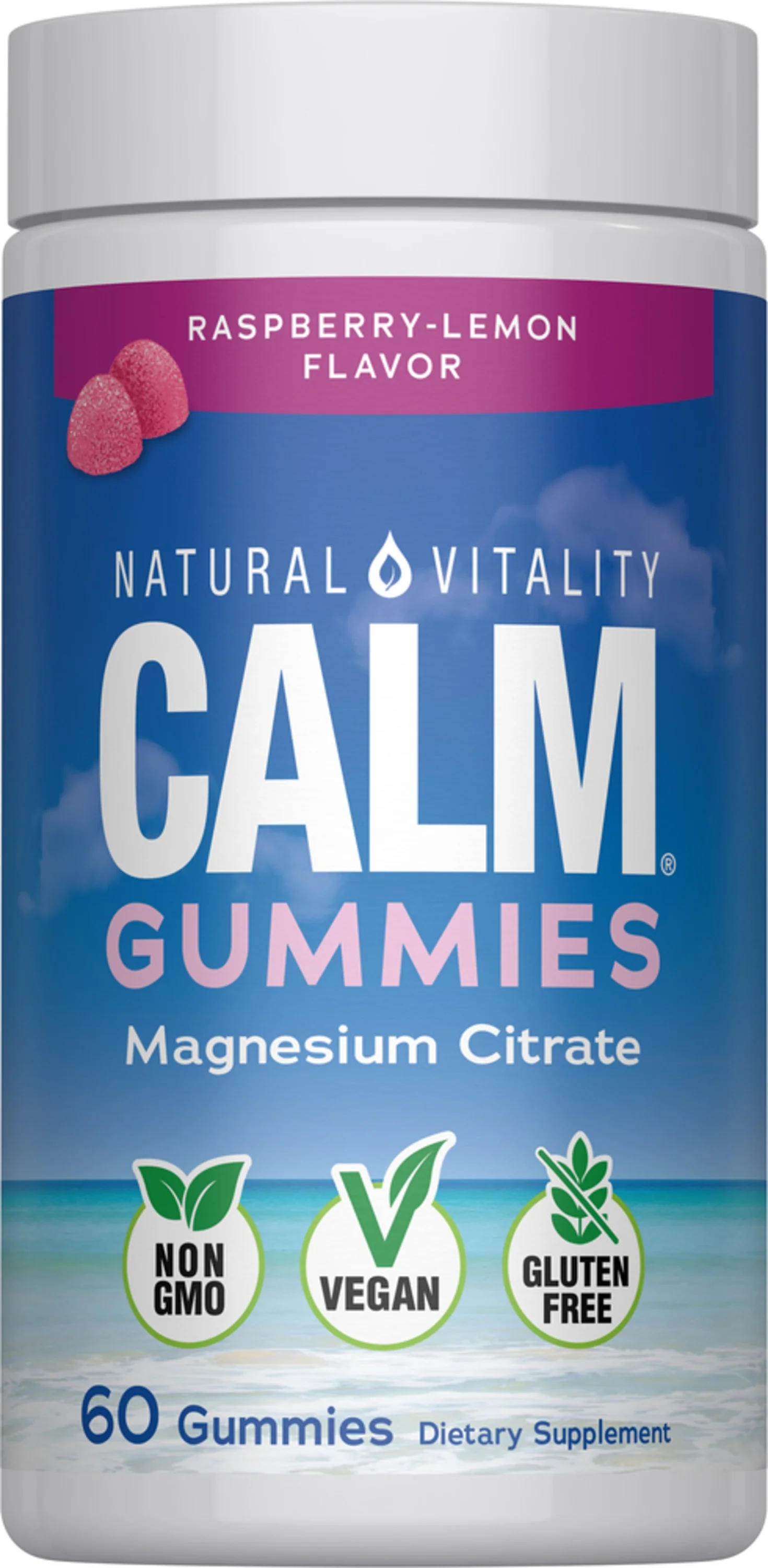 CALM Gummies Raspberry-Lemon Flavor, 60 Tasty Gummies - Image 8