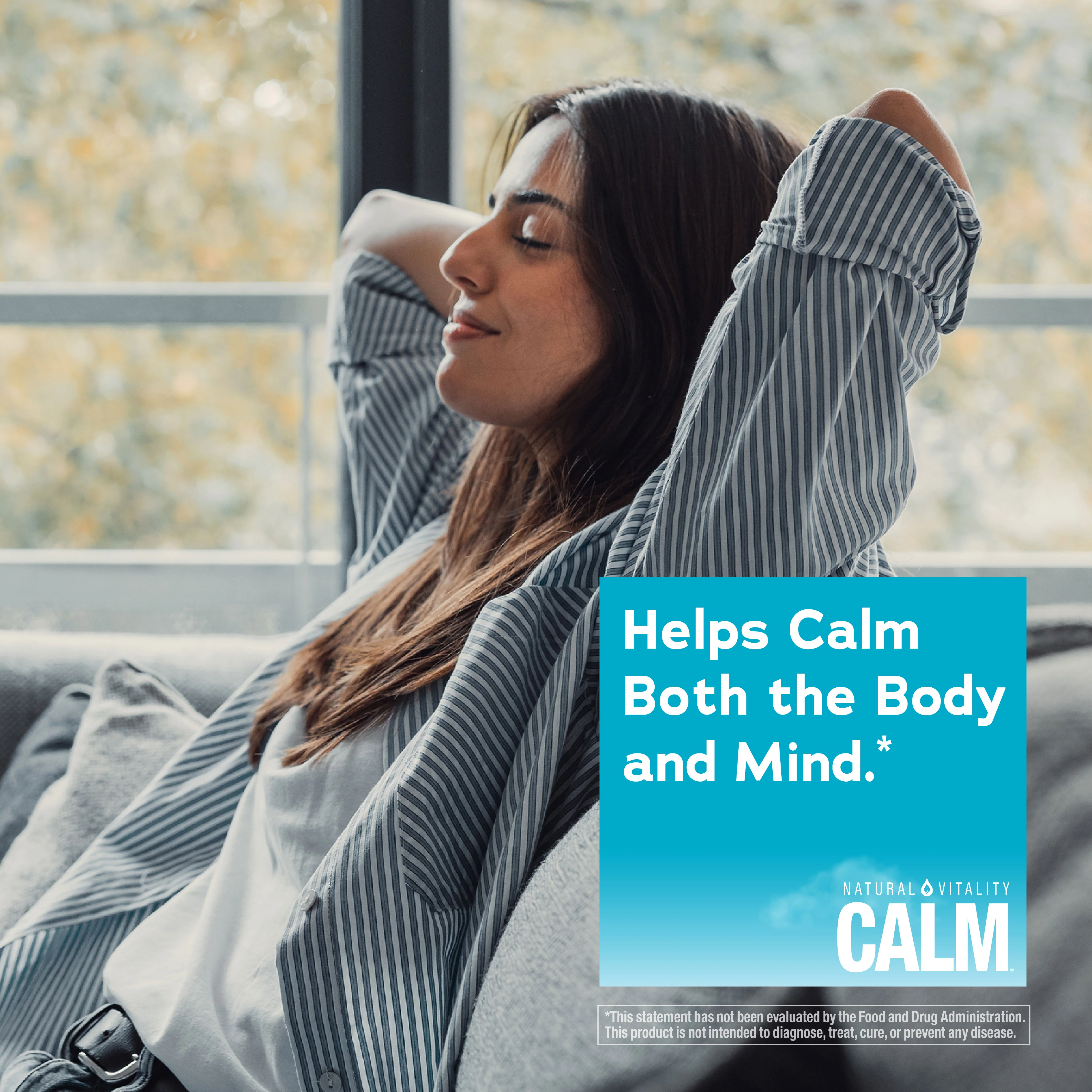 CALM Magnesium Glycinate, 325 mg, 180 Vegan Capsules - Image 6