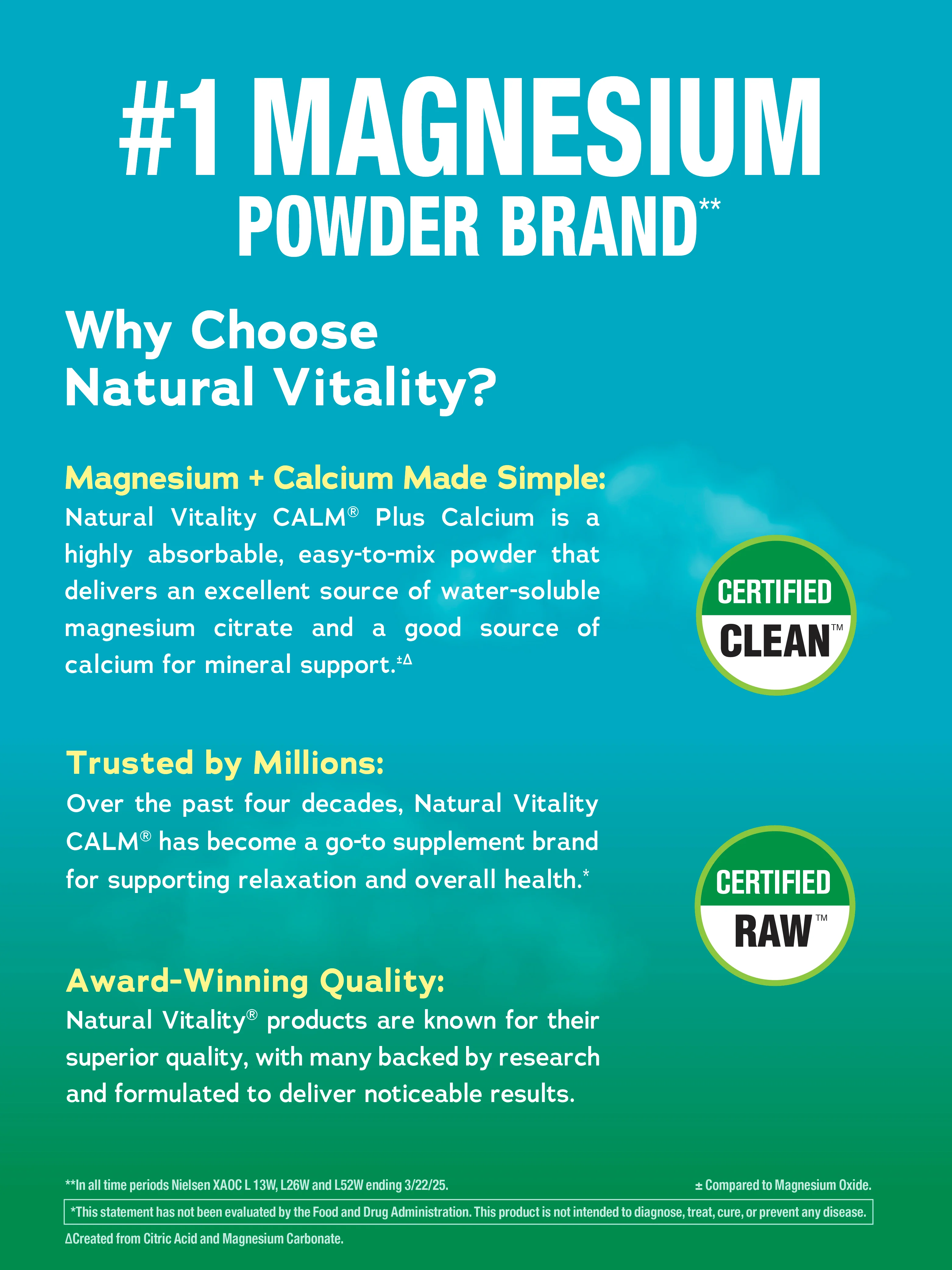 CALM plus Calcium Powder Unflavored, 8 oz (227 g) - Image 7