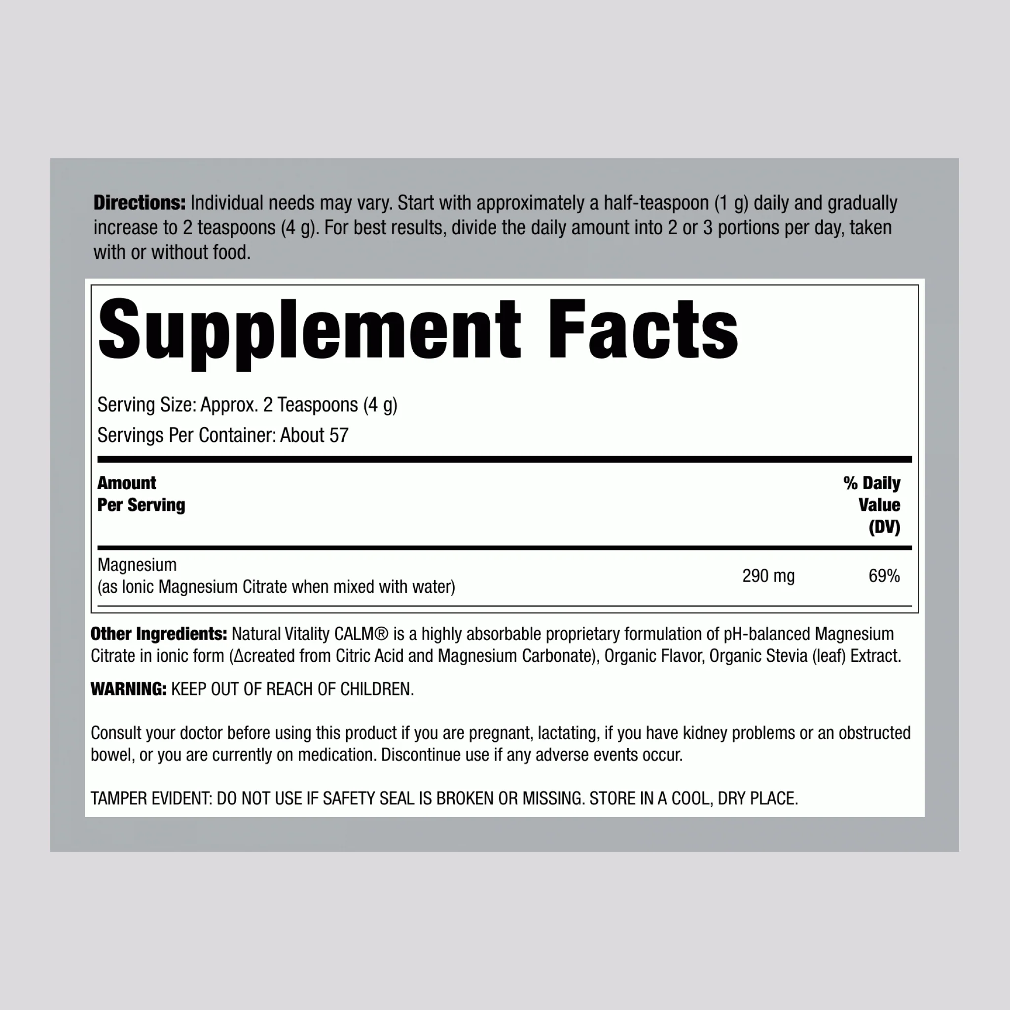 CALM Powder Watermelon, 8 oz (227 g) - Image 2