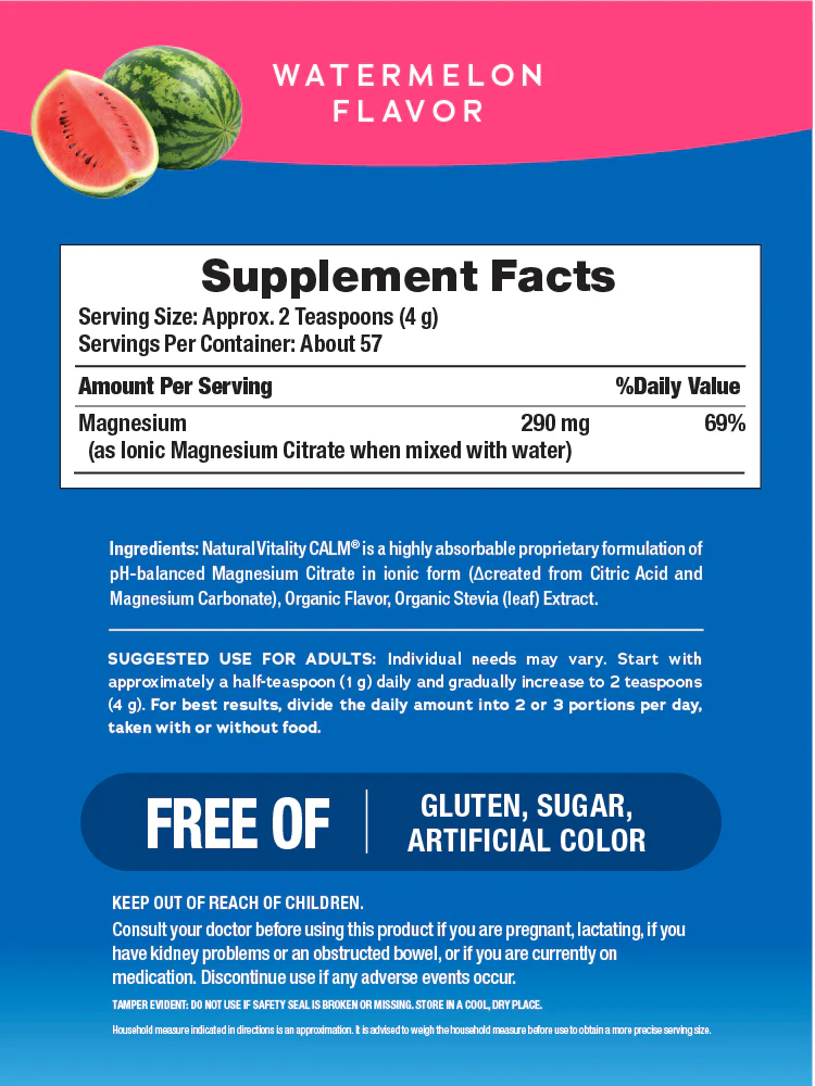 CALM Powder Watermelon, 8 oz (227 g) - Image 3