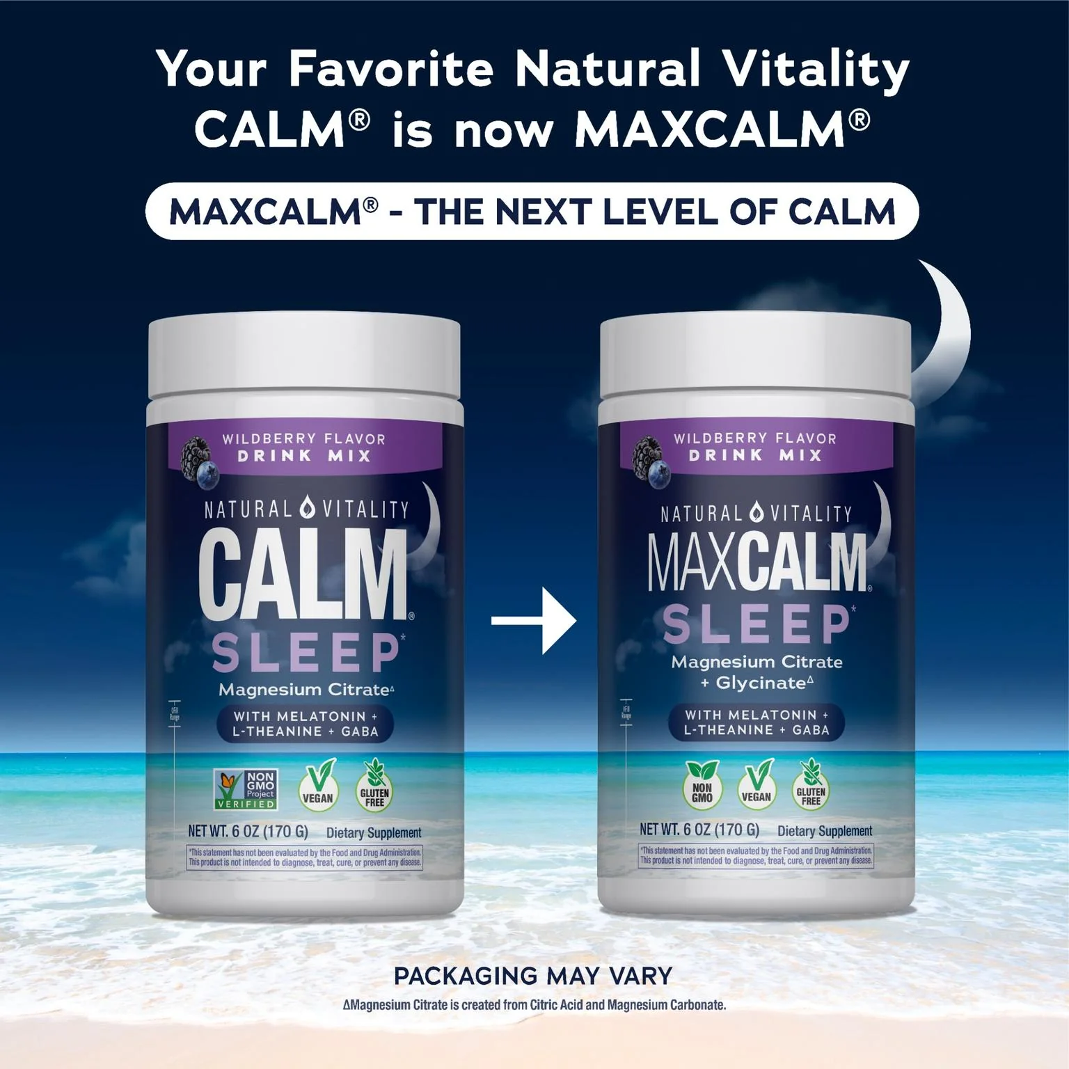 CALM Sleep with Melatonin Powder Wildberry, 6 oz (170 g) Powder - Image 3