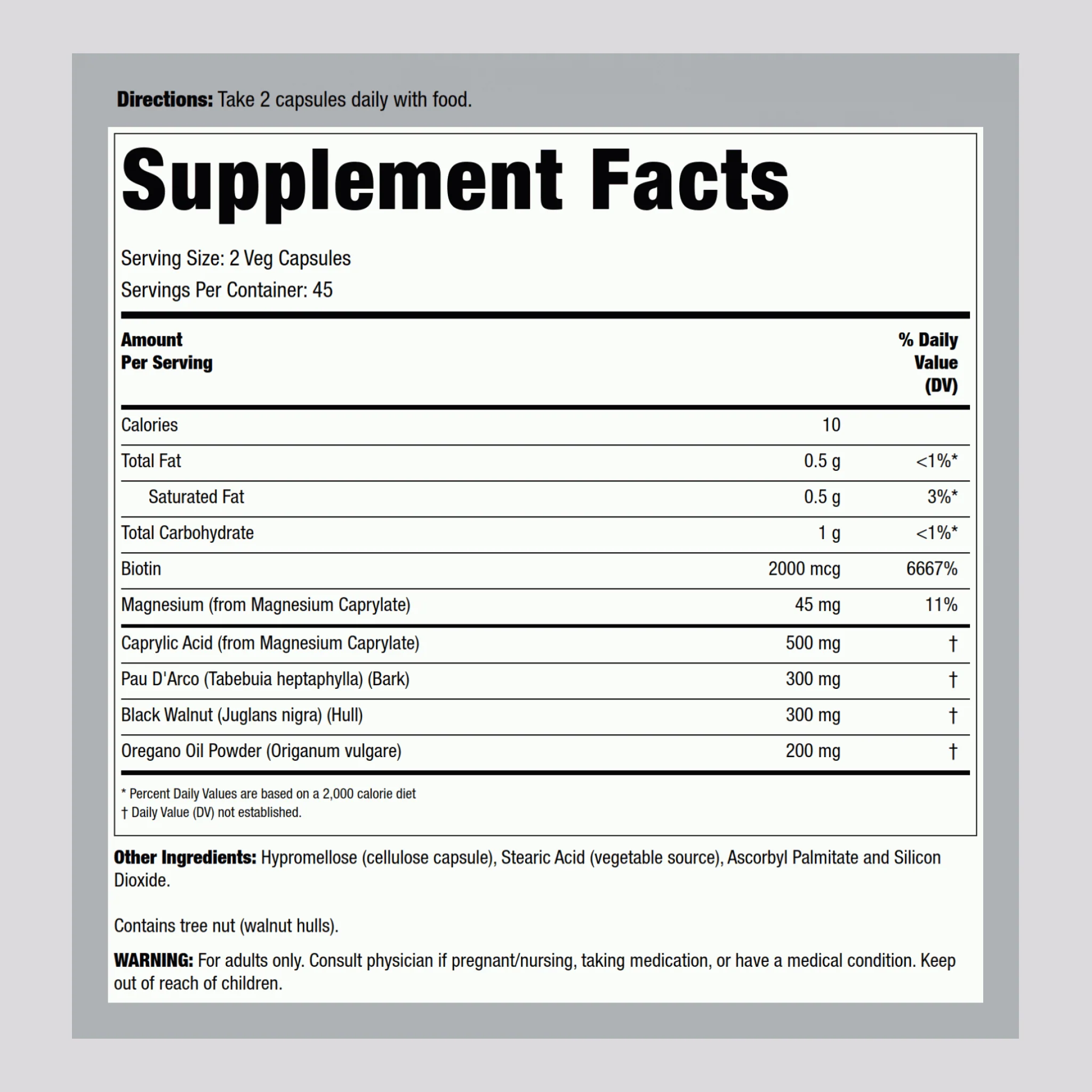 Candida Support, 90 Vegetarian Capsules - Image 2