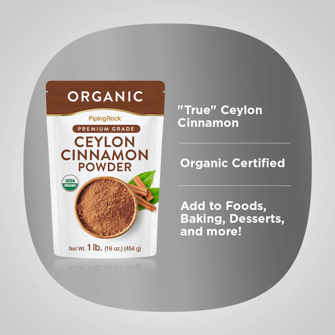Ceylon Cinnamon Powder (Organic), 1 lb (454 g) Bag - Image 3