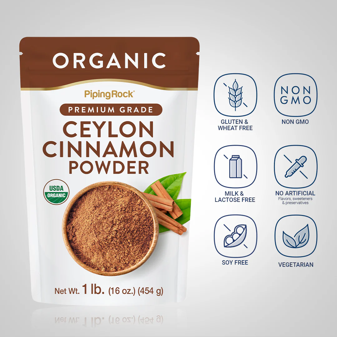 Ceylon Cinnamon Powder (Organic), 1 lb (454 g) Bag - Image 4
