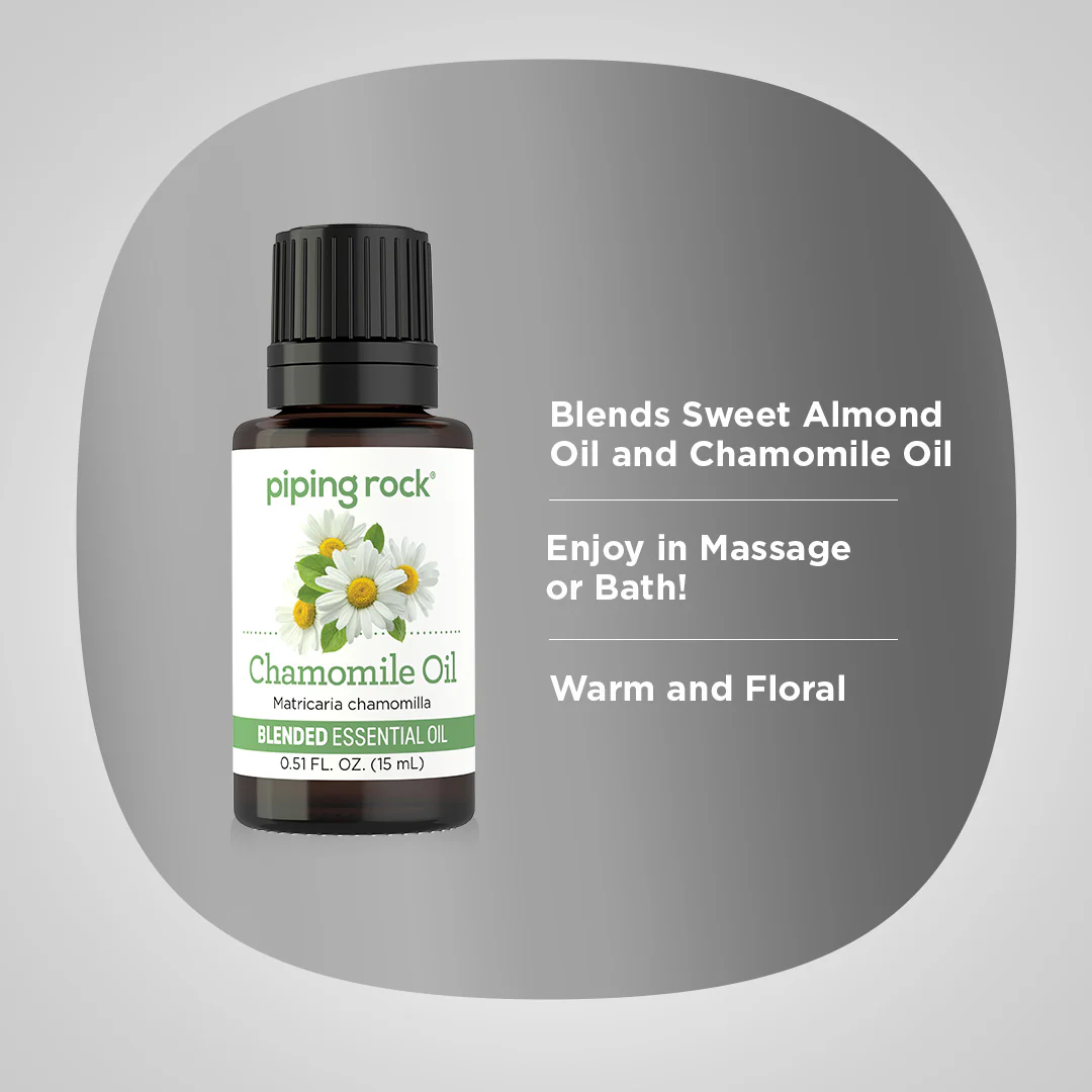 Chamomile Essential Oil Blend, 1/2 fl oz (15 mL) Dropper Bottle - Image 3