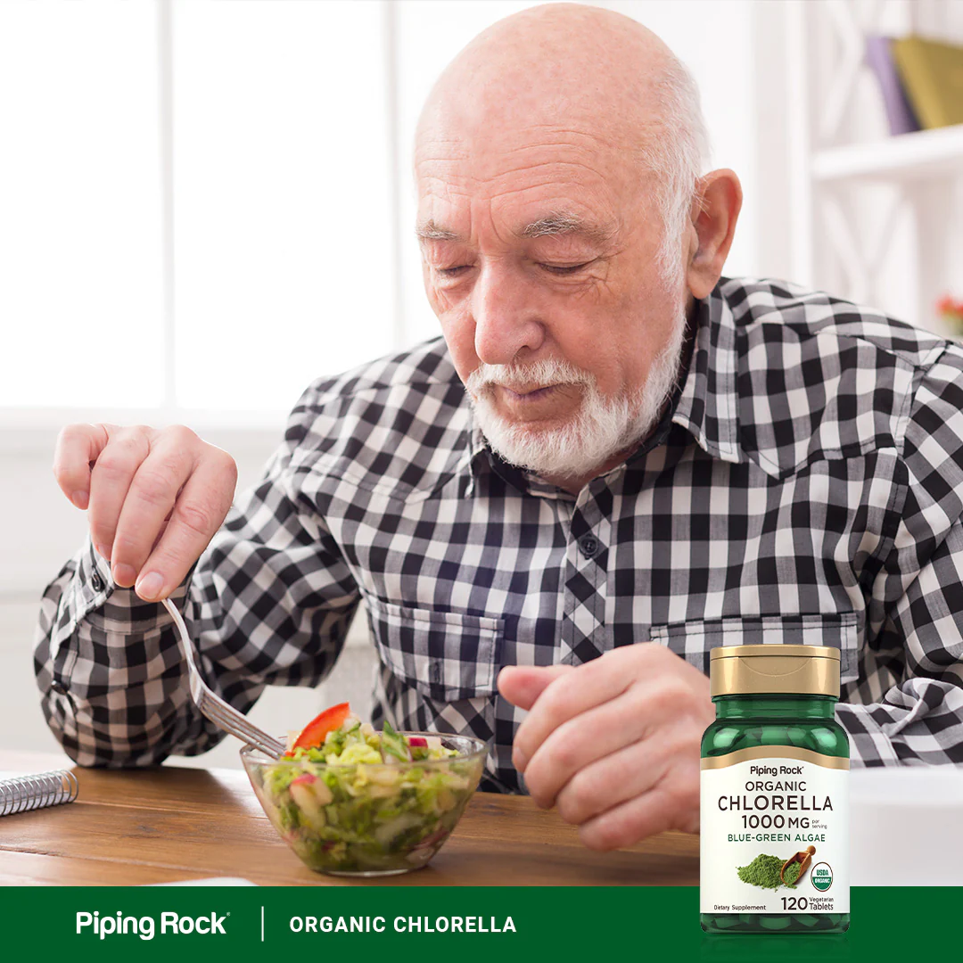 Chlorella (Organic), 1000 mg (per serving), 120 Vegetarian Tablets - Image 6
