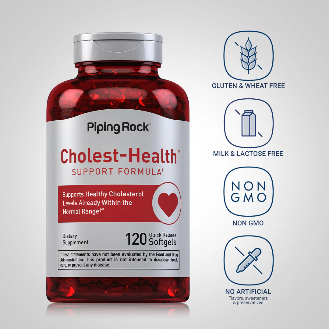 Cholest-Health, 120 Quick Release Softgels, 2  Bottles - Image 4