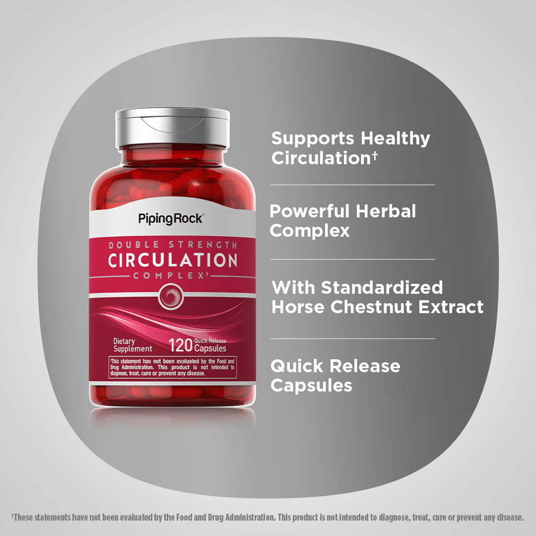 Circulation Complex (Double Strength), 120 Quick Release Capsules, 2  Bottles - Image 4