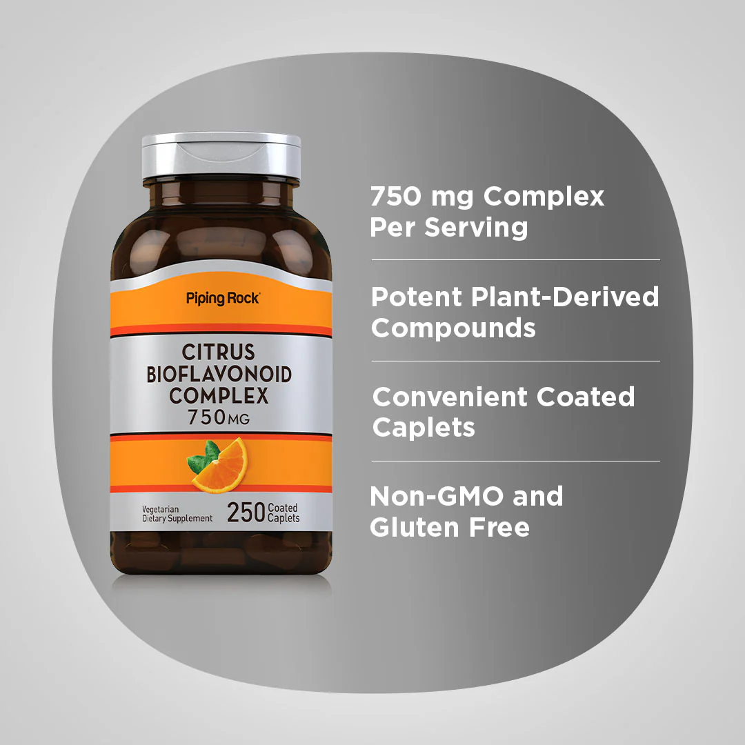 Citrus Bioflavonoids, 750 mg, 250 Coated Caplets - Image 4