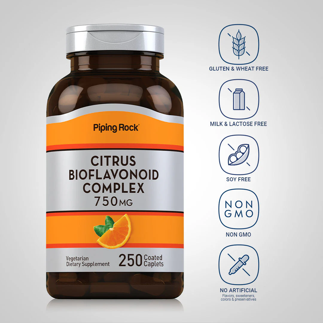 Citrus Bioflavonoids, 750 mg, 250 Coated Caplets - Image 5
