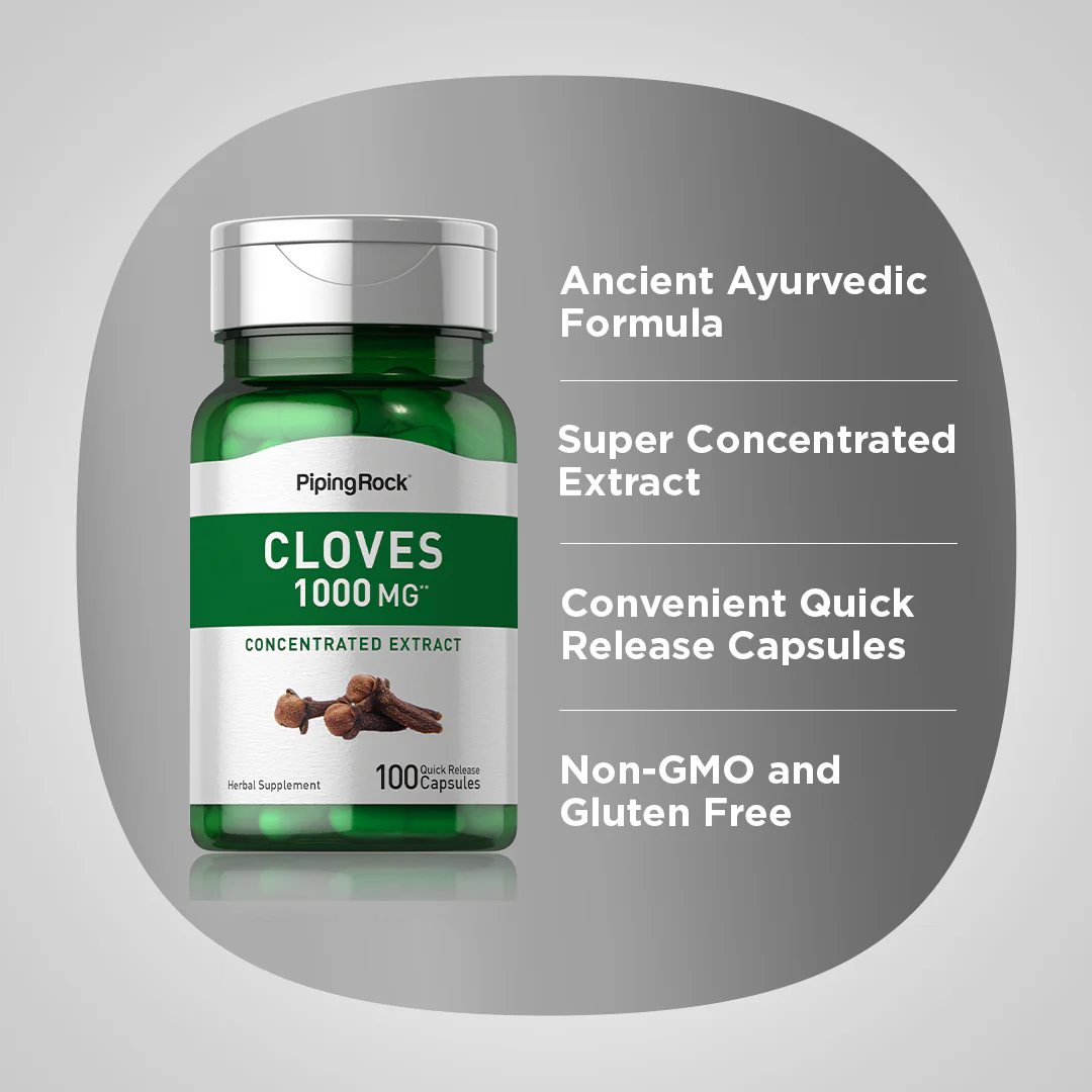 Cloves, 1000 mg, 100 Quick Release Capsules, 2  Bottles - Image 4