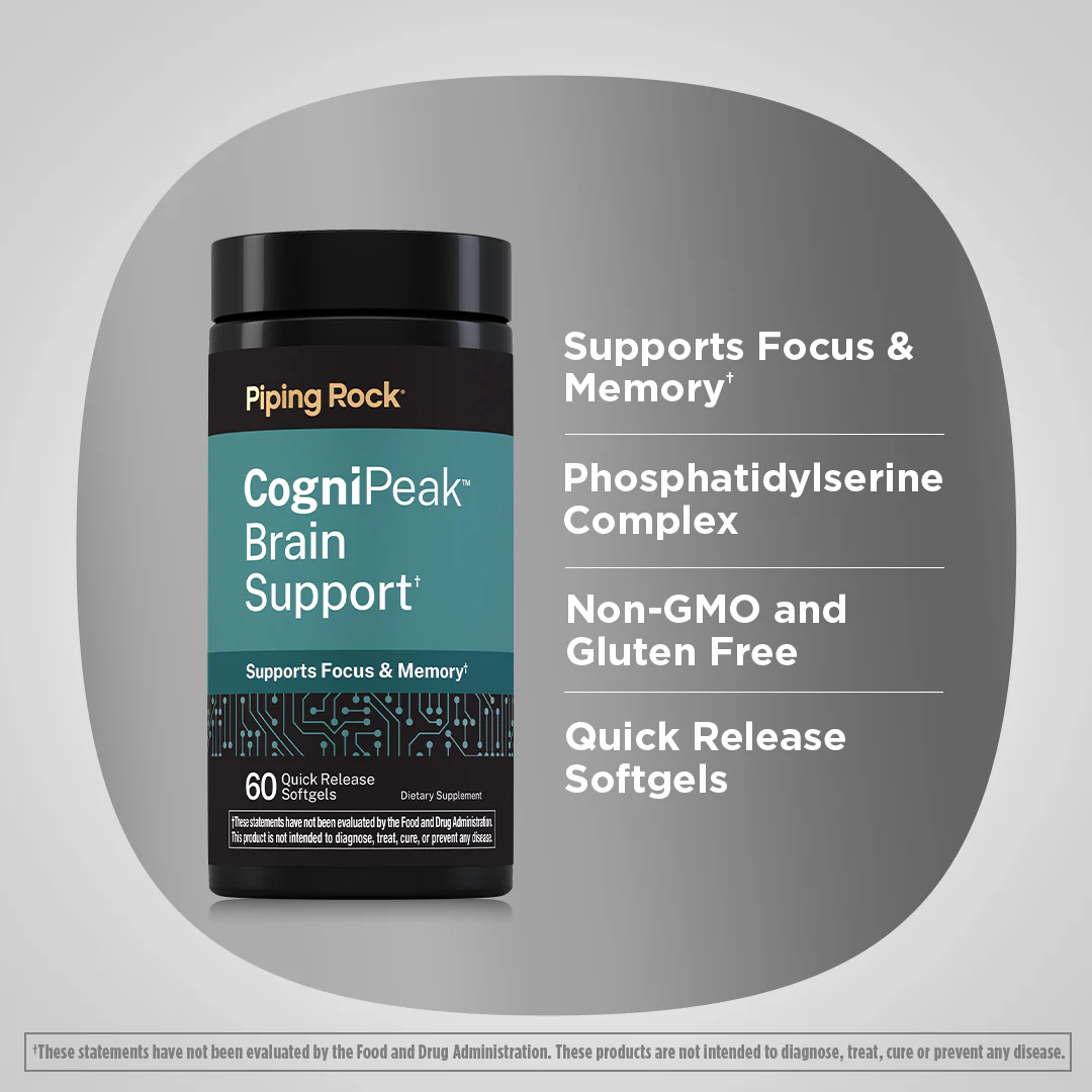 CogniPeak Brain Support, 60 Quick Release Softgels - Image 3